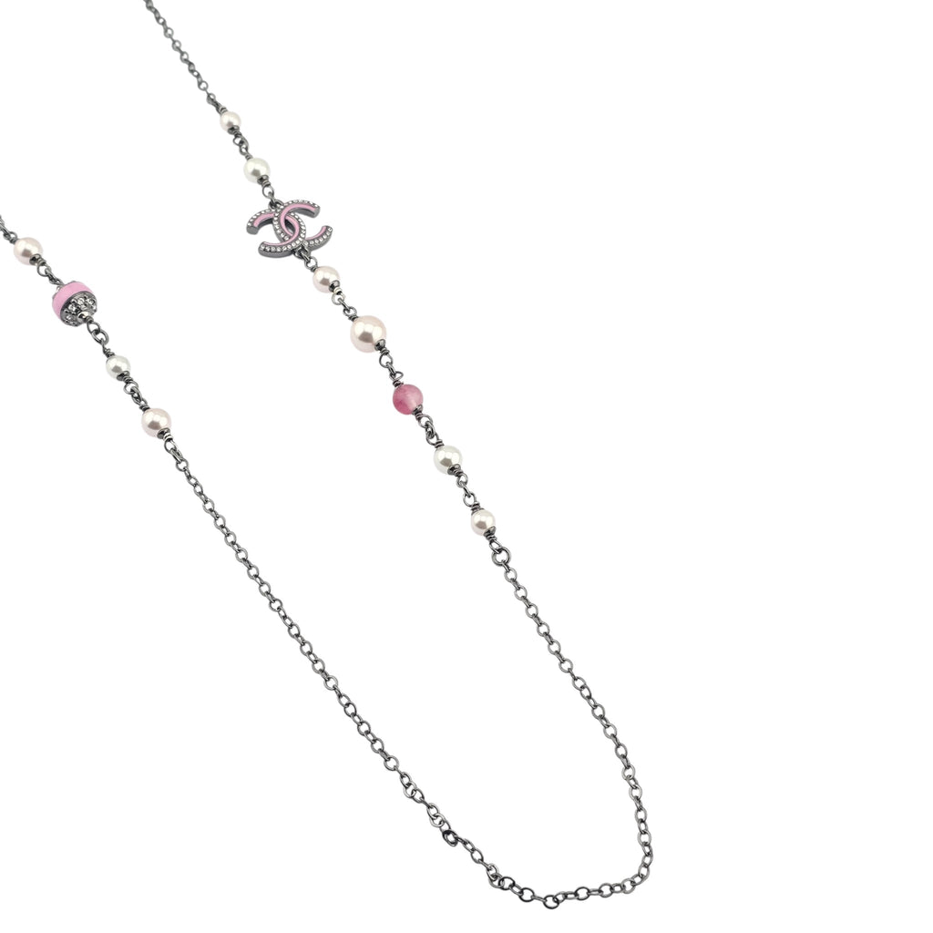 Chanel CC Ruthenium Pink Long Necklace 2025 CHANEL