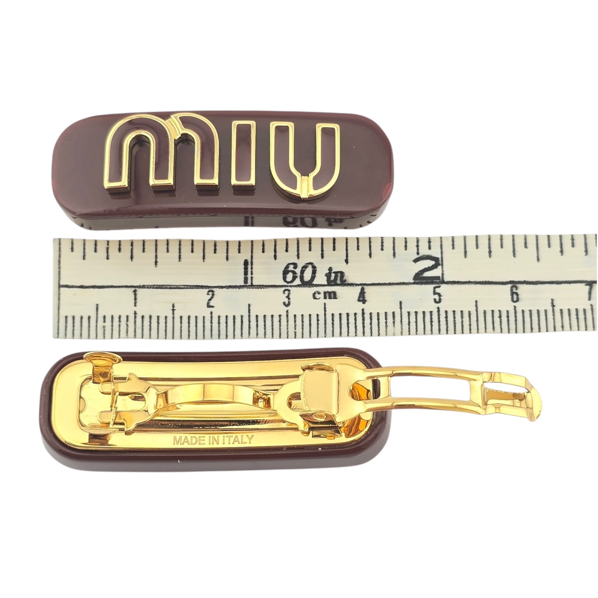 Miu Miu Plexiglas Metal Hair Clips MIU MIU