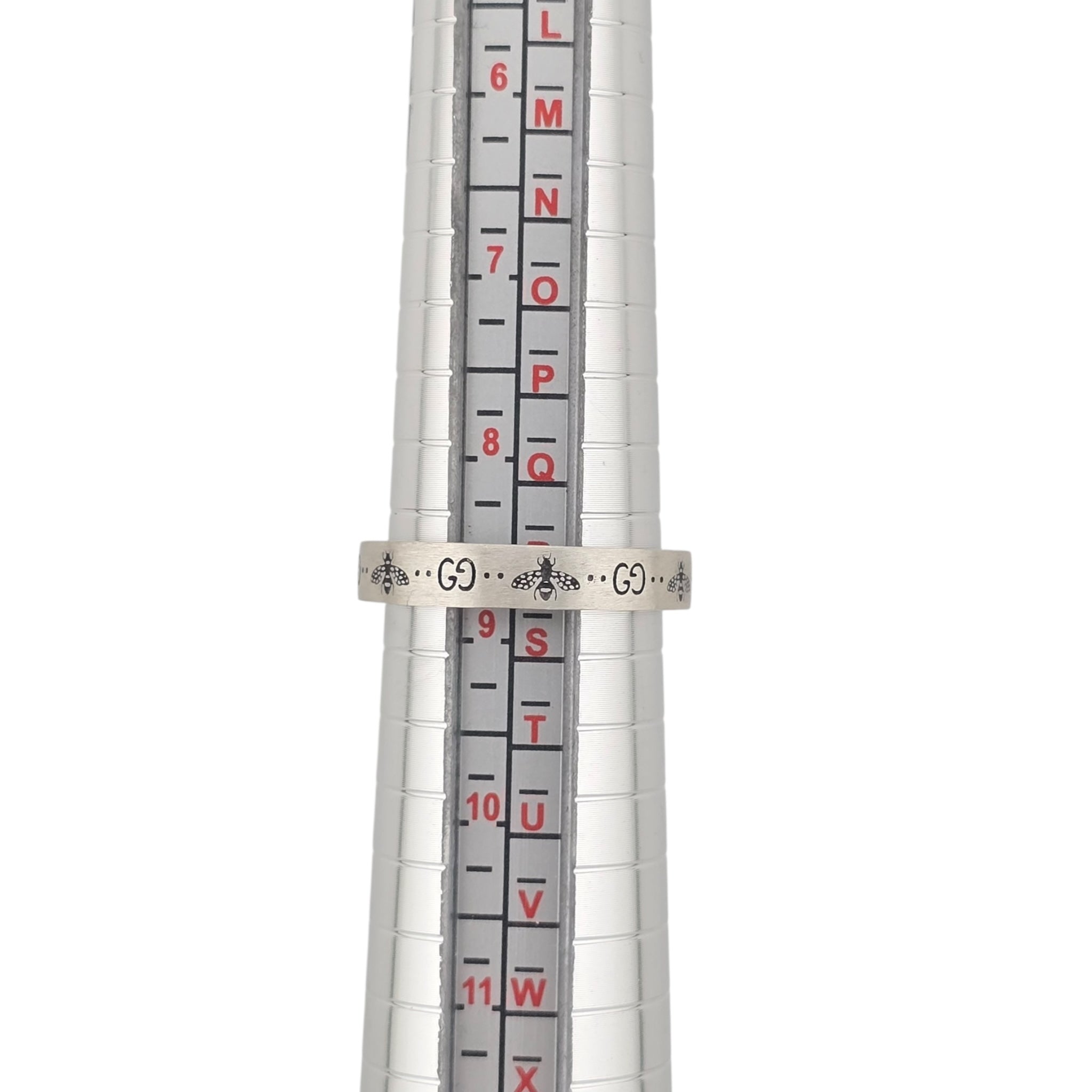 GUCCI GG Bee Motif Sterling Silver Ring GUCCI