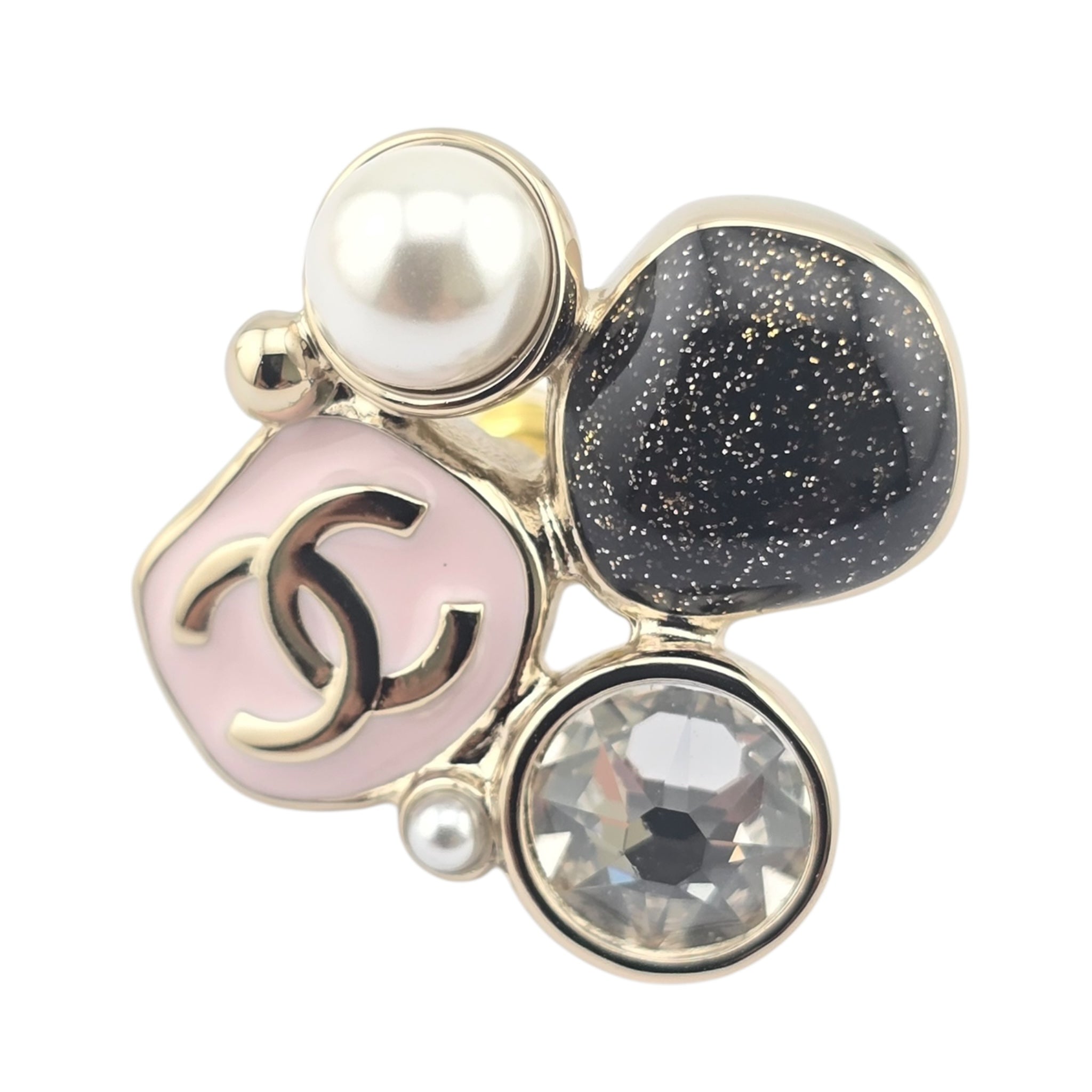 Chanel CC Enamel Pearl Earrings 2025 CHANEL