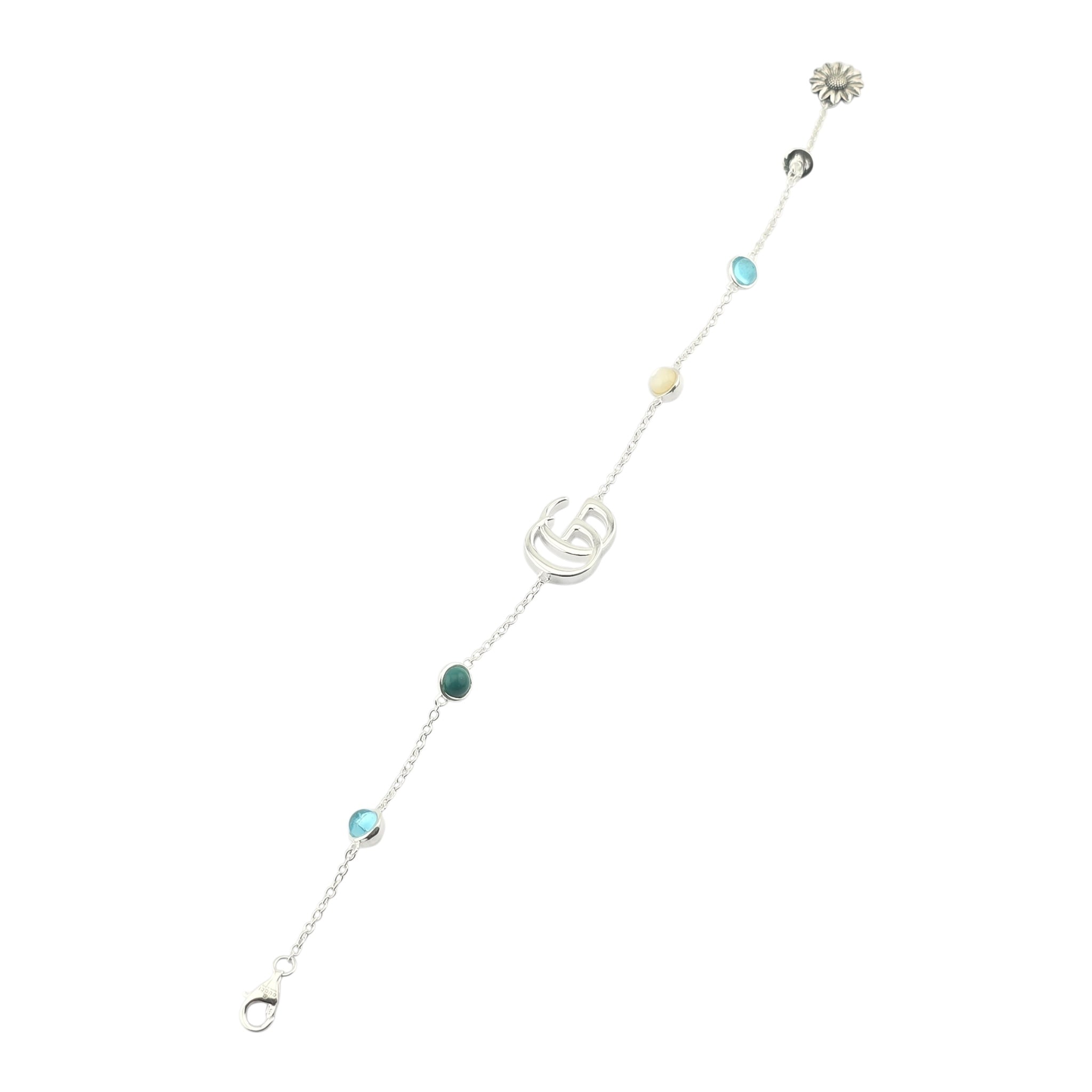 GUCCI GG Marmont Sterling Silver Mother of Pearl Bracelet GUCCI