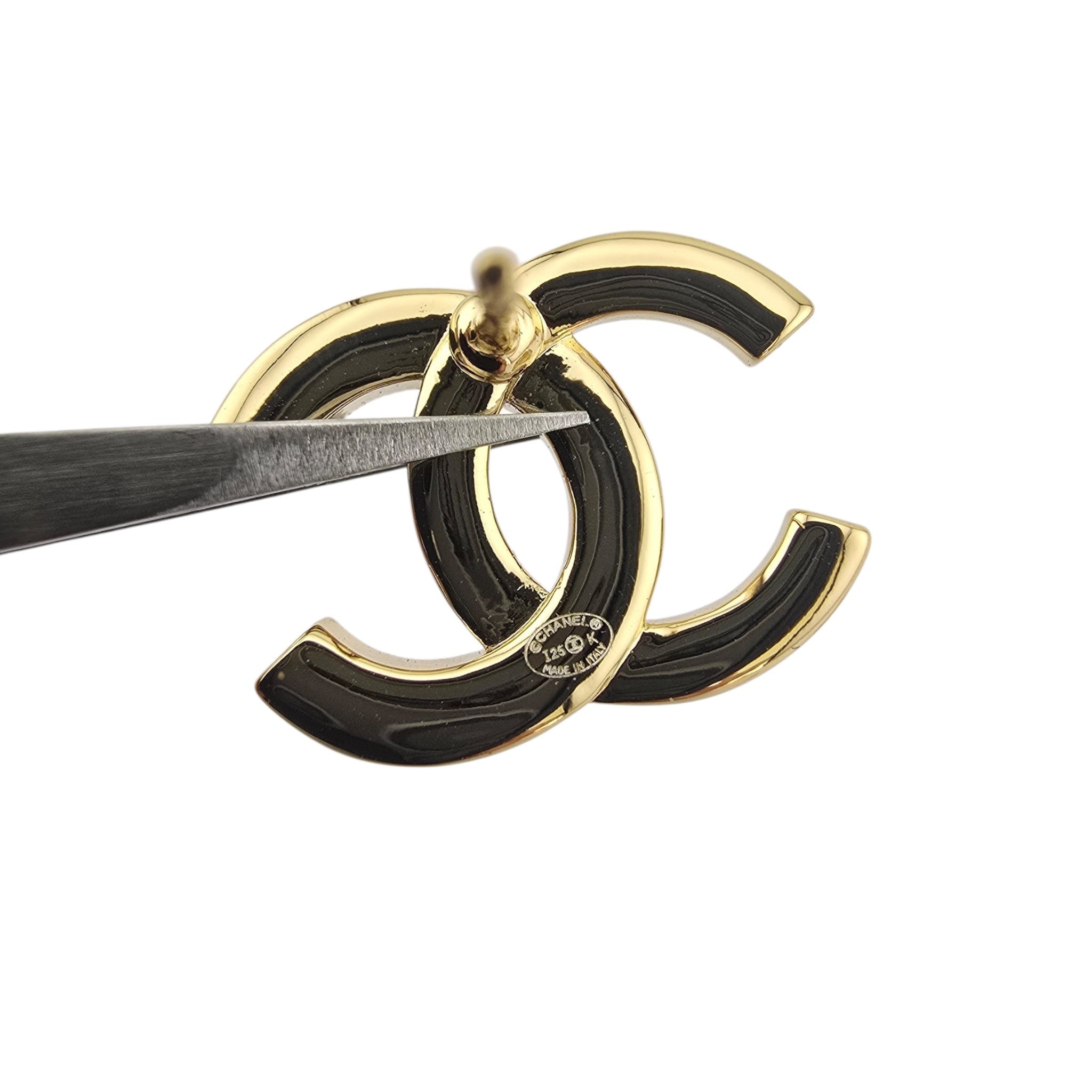 Chanel CC Gold Stud Earrings 2025 CHANEL
