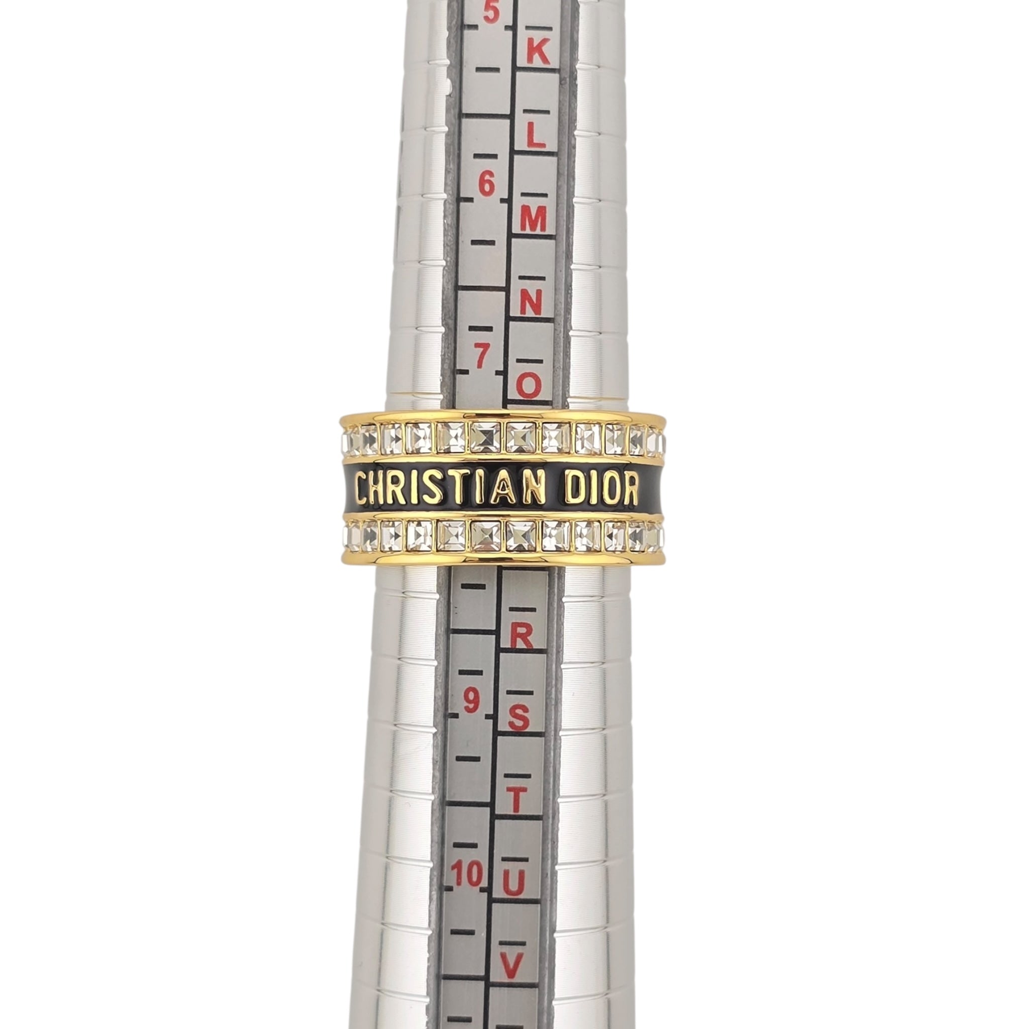 Christian Dior Night Code Black Enamel Ring DIOR