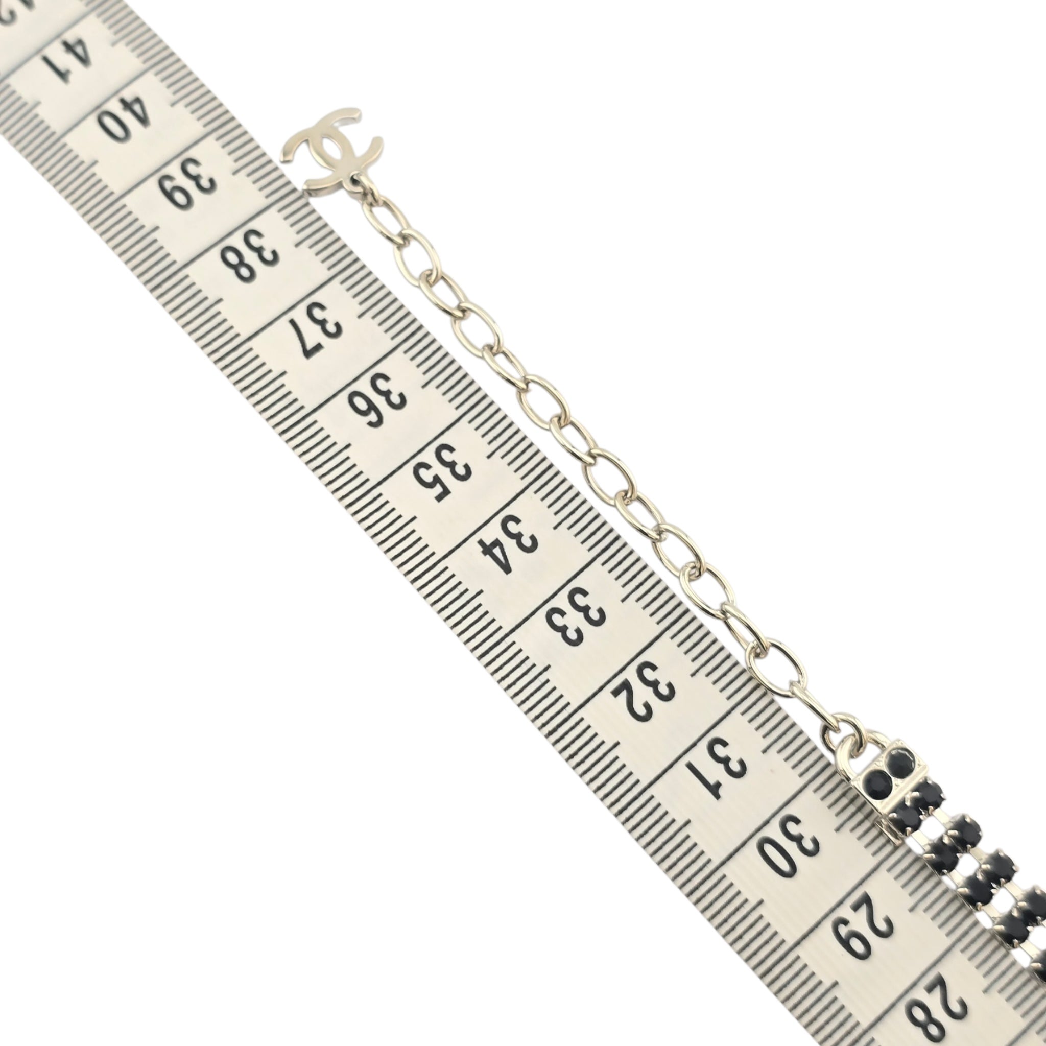 Chanel CC Black Crystal Choker Necklace 2020 CHANEL