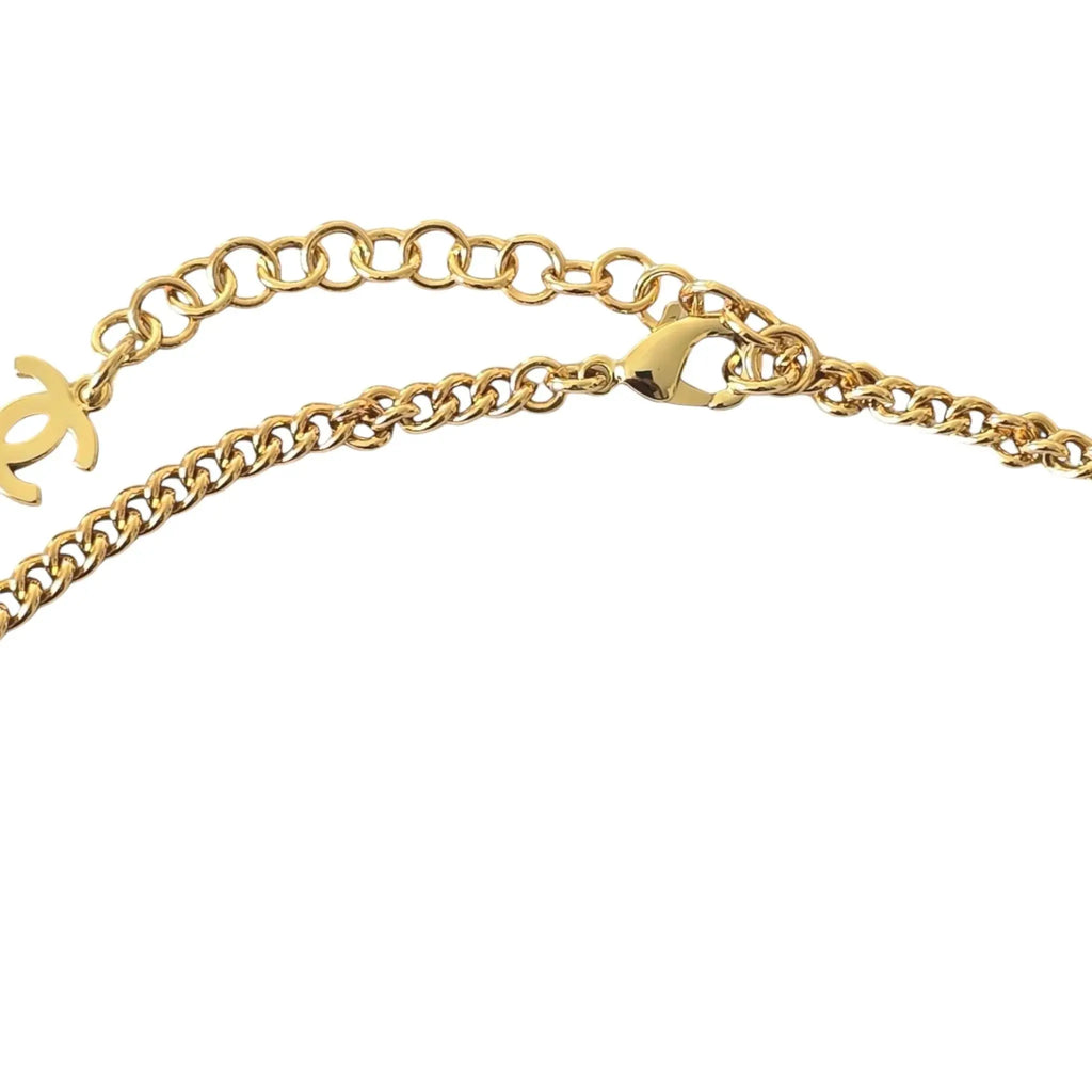 Chanel CC F24 Gold Pendant Necklace 2024 CHANEL