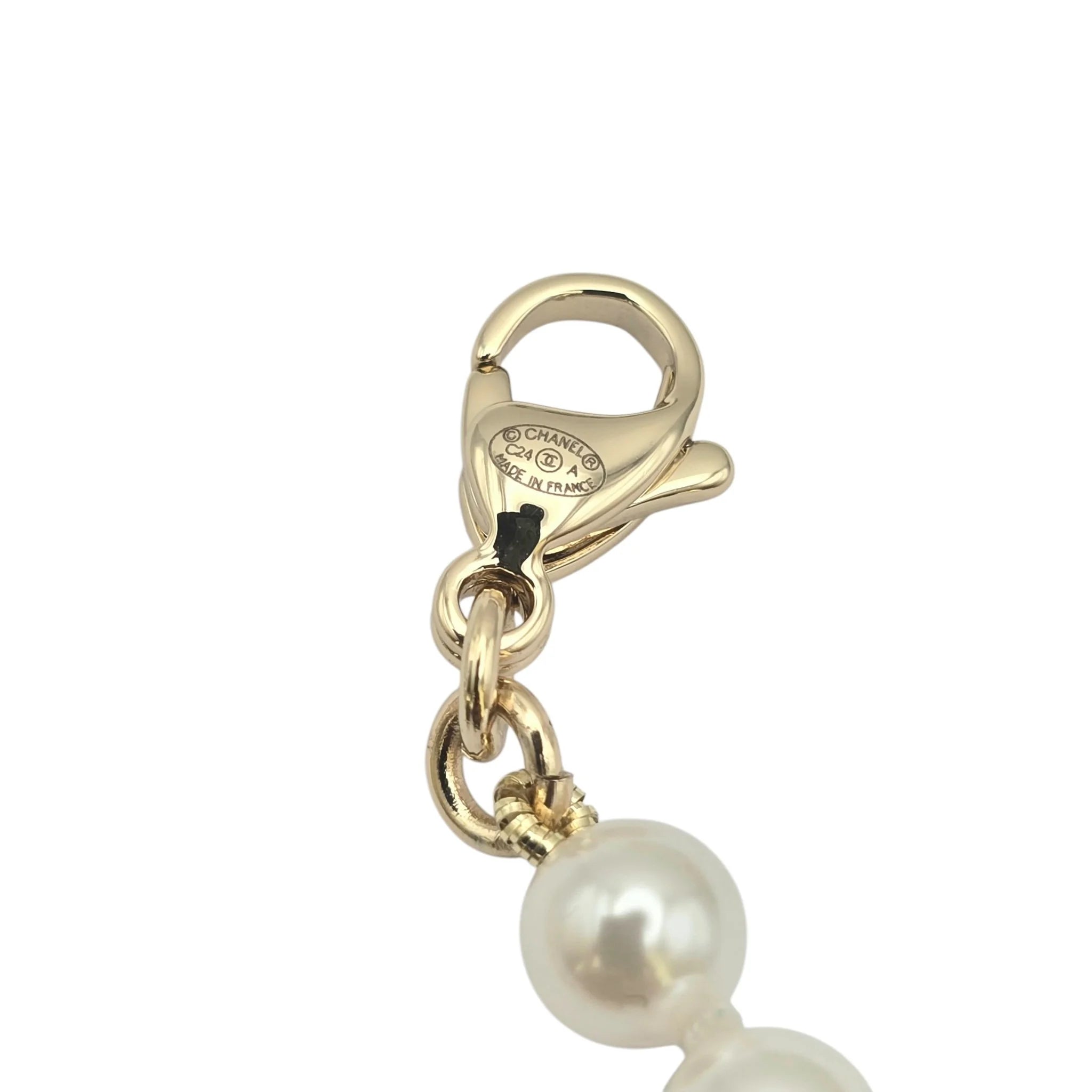 Chanel CC Heart Faux Pearl Choker Necklace 2024 CHANEL
