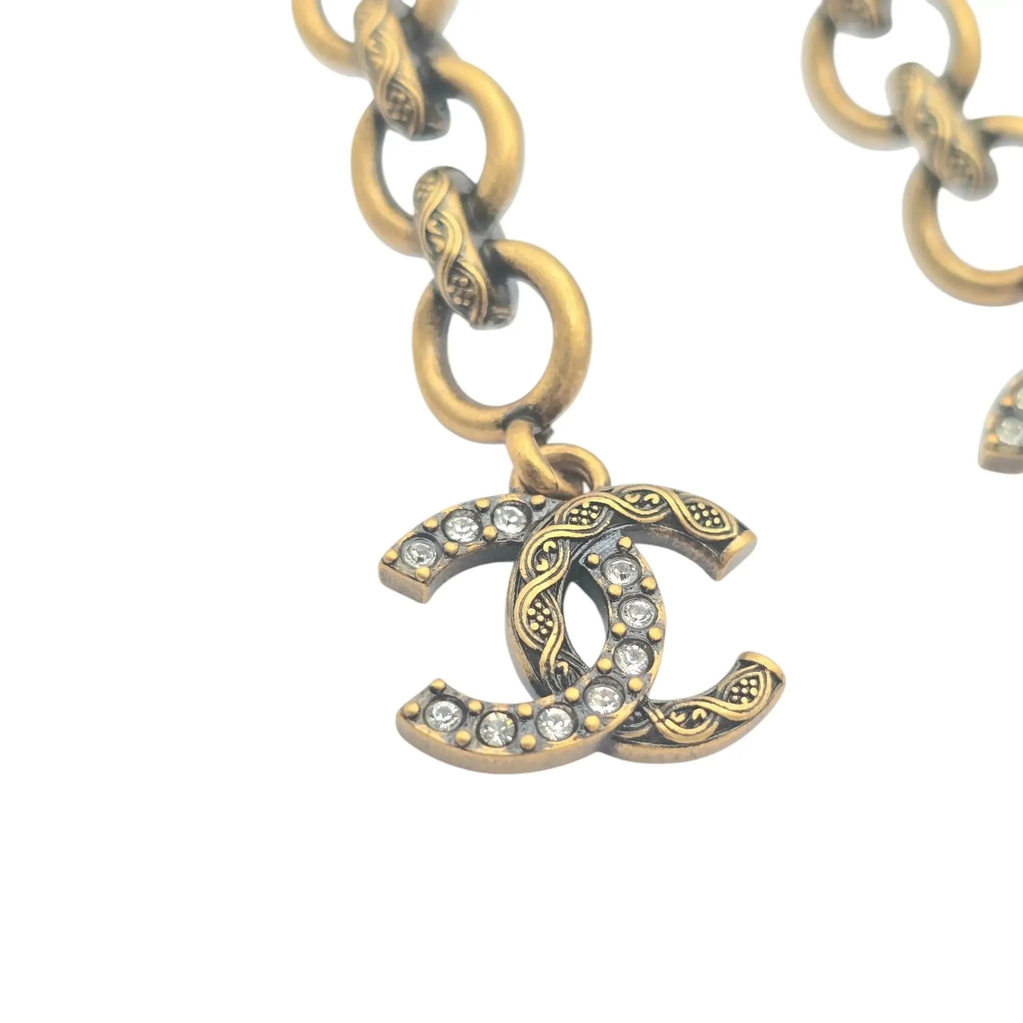 Chanel CC Gold/Bronze Stud Earrings 2024 CHANEL