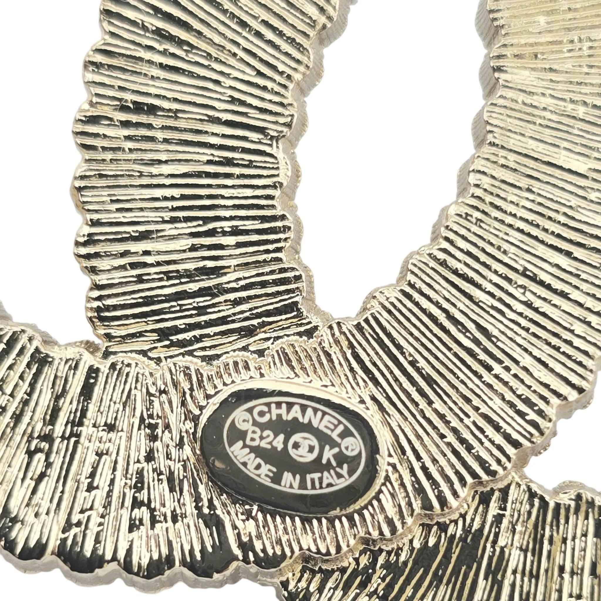 Chanel CC Gold Crystals Brooch 2024 CHANEL