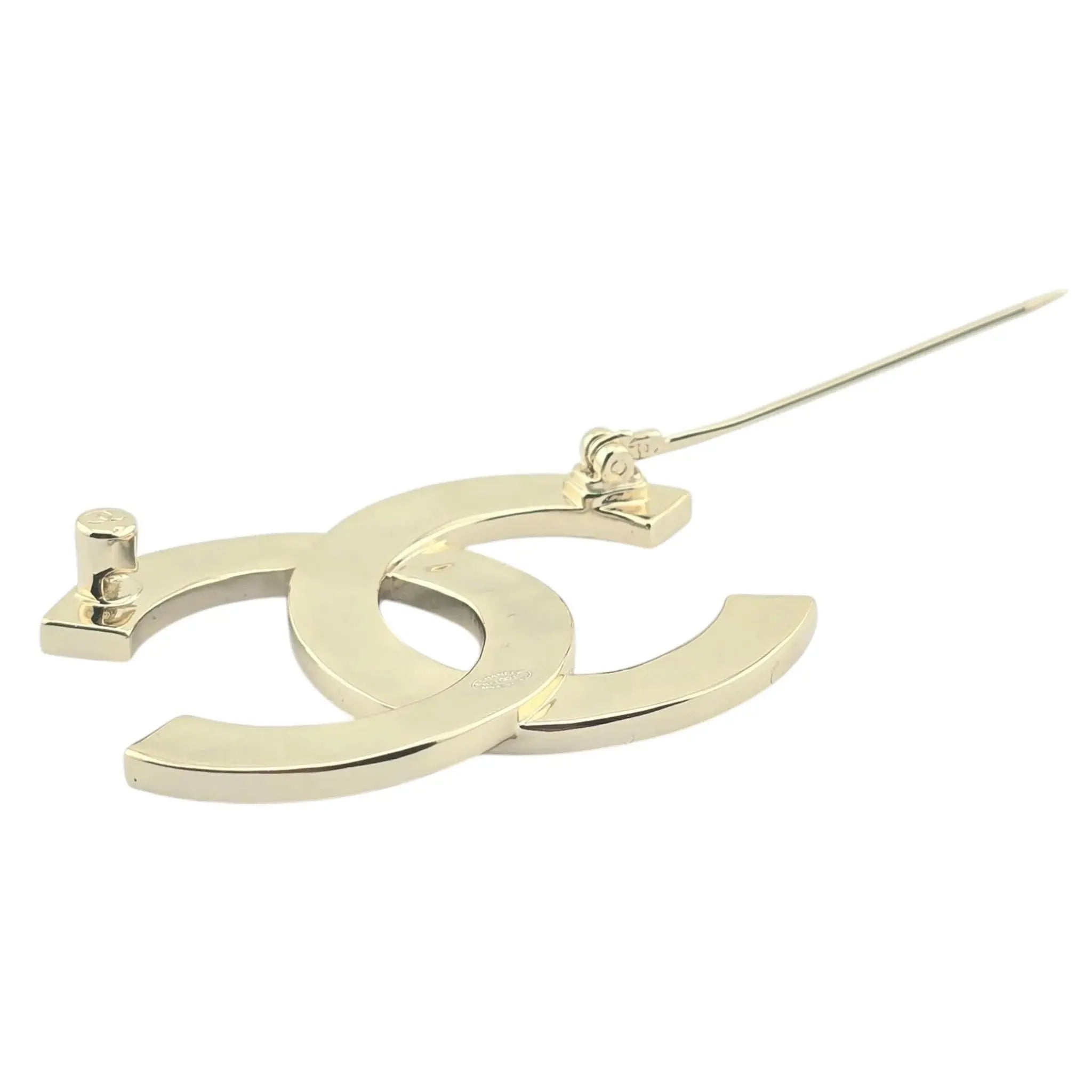 Chanel CC Gold Crystals Brooch 2023 CHANEL