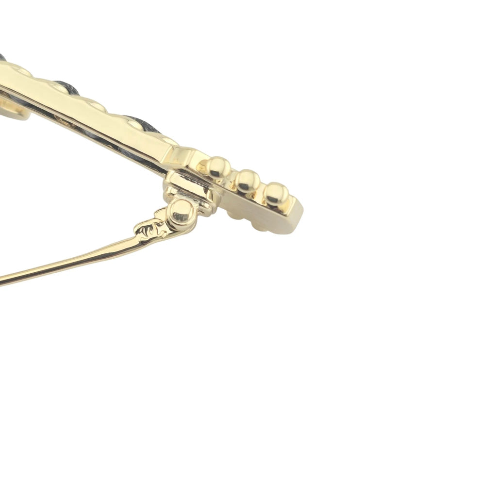 Chanel CC Yellow Gold Guitar Brooch 2024 CHANEL