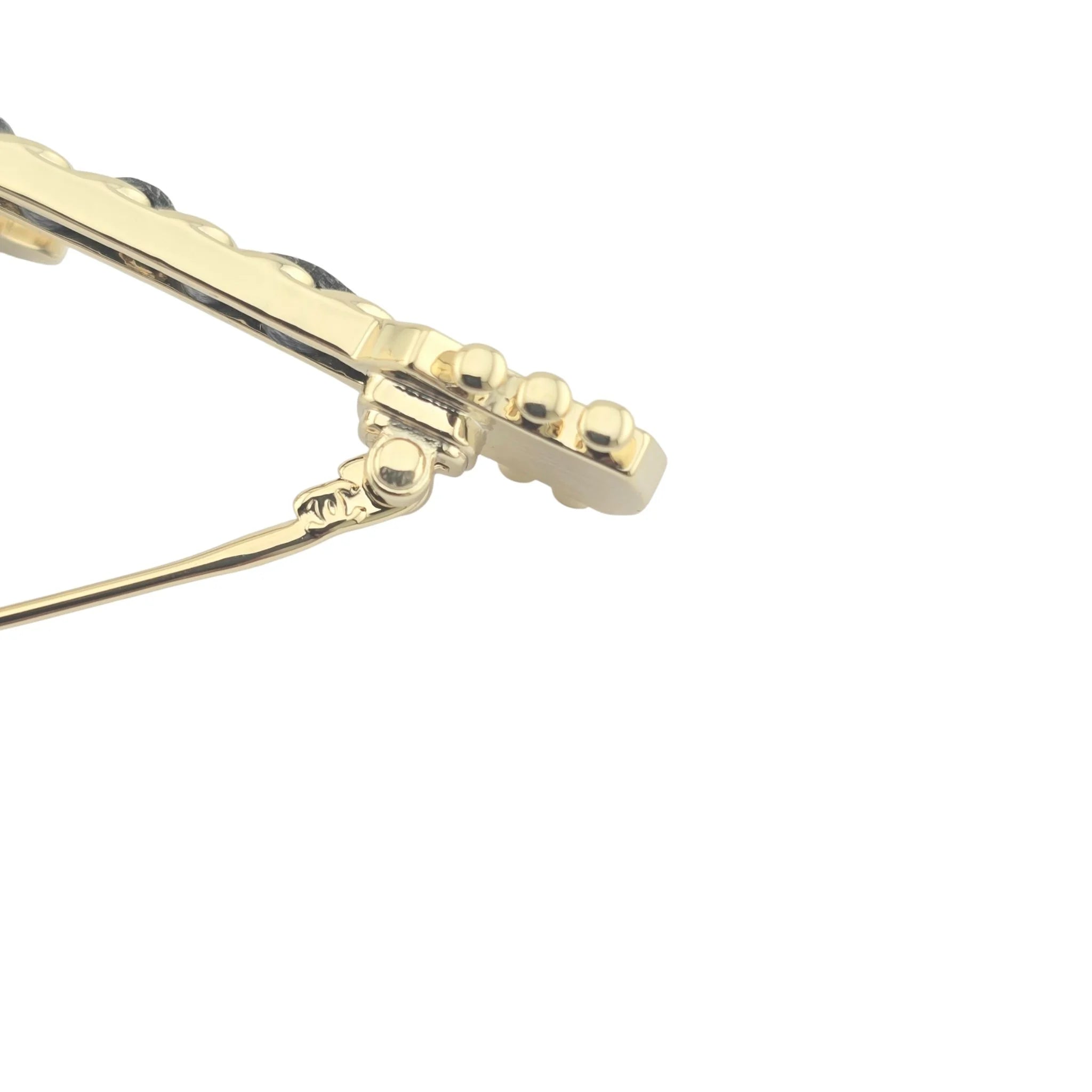 Chanel CC Yellow Gold Guitar Brooch 2024 CHANEL