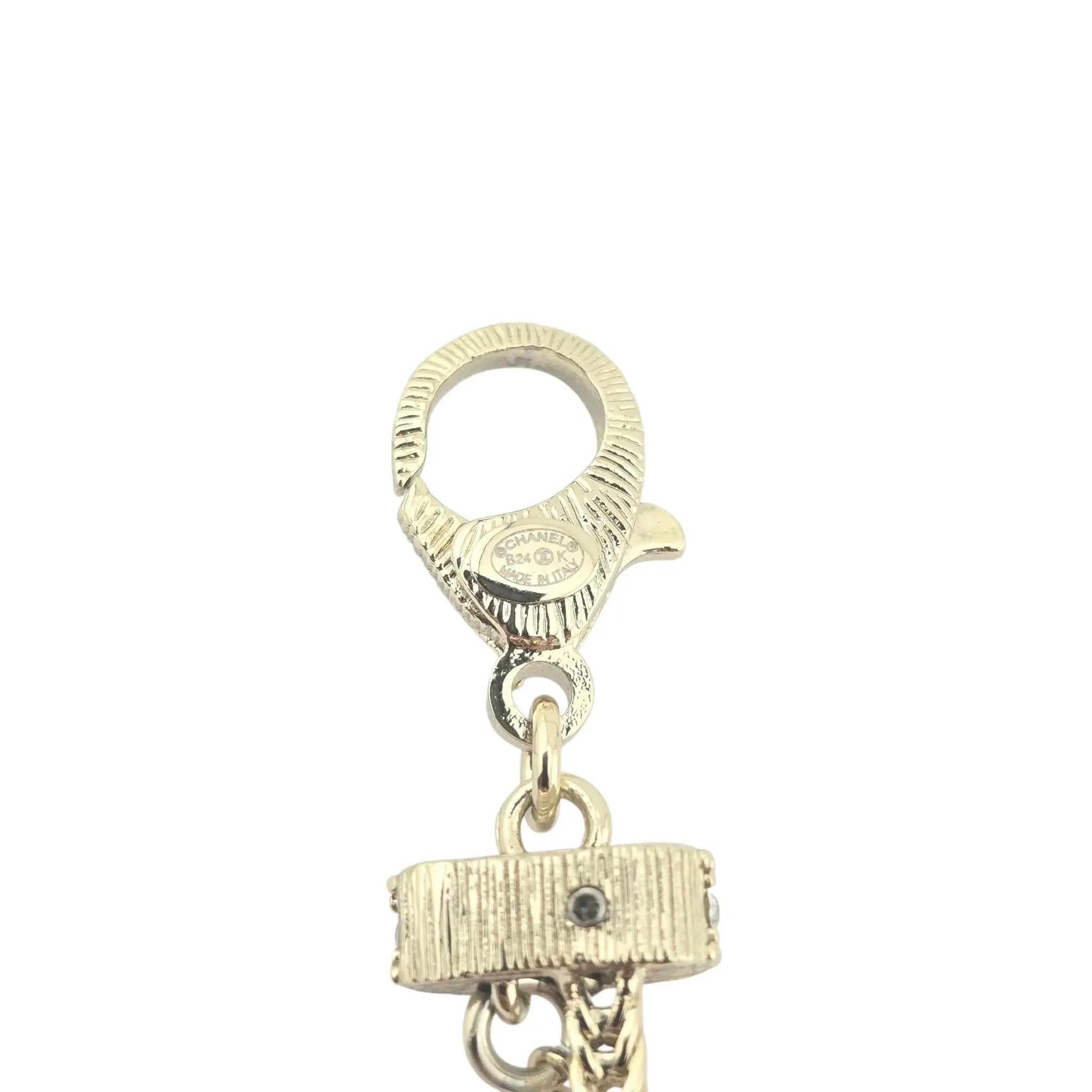 Chanel CC Faux Pearl Necklace B24 CHANEL