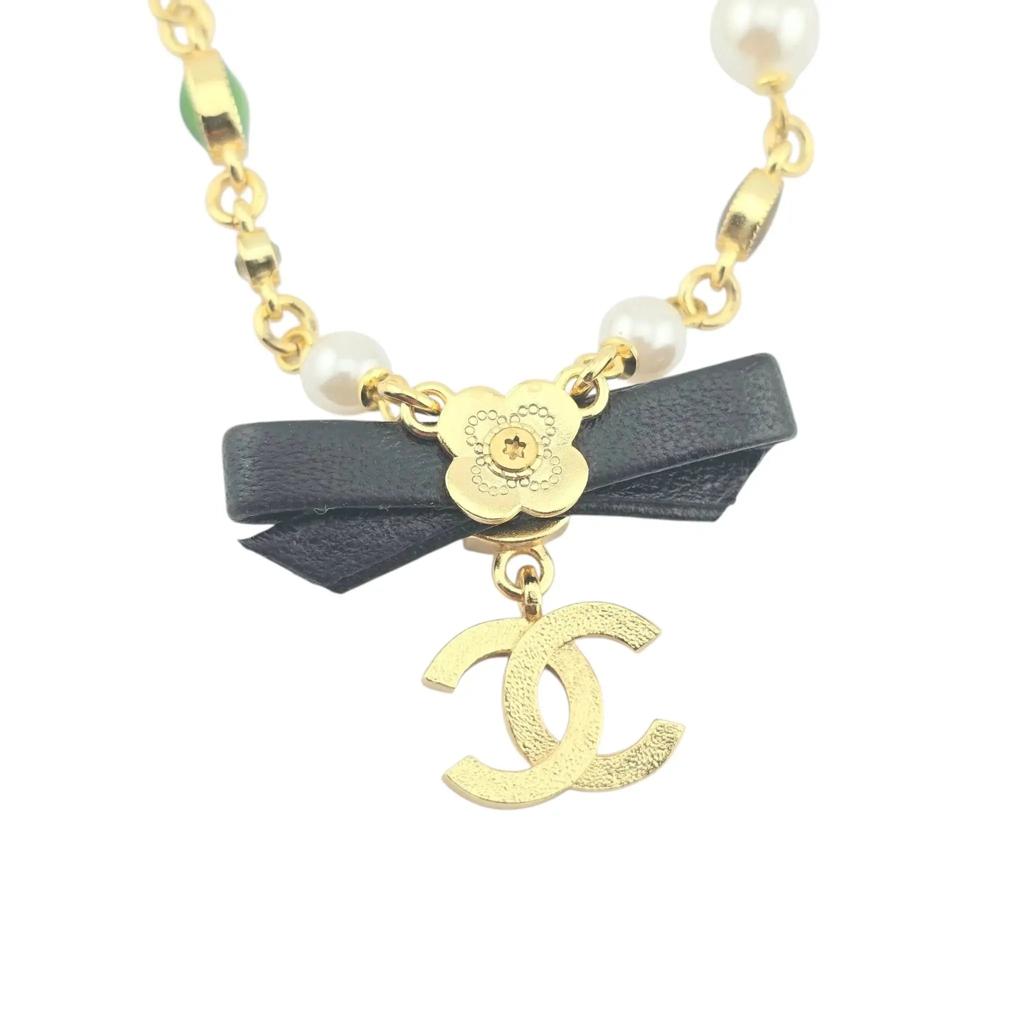 Chanel CC Faux Pearl Necklace 2024 CHANEL