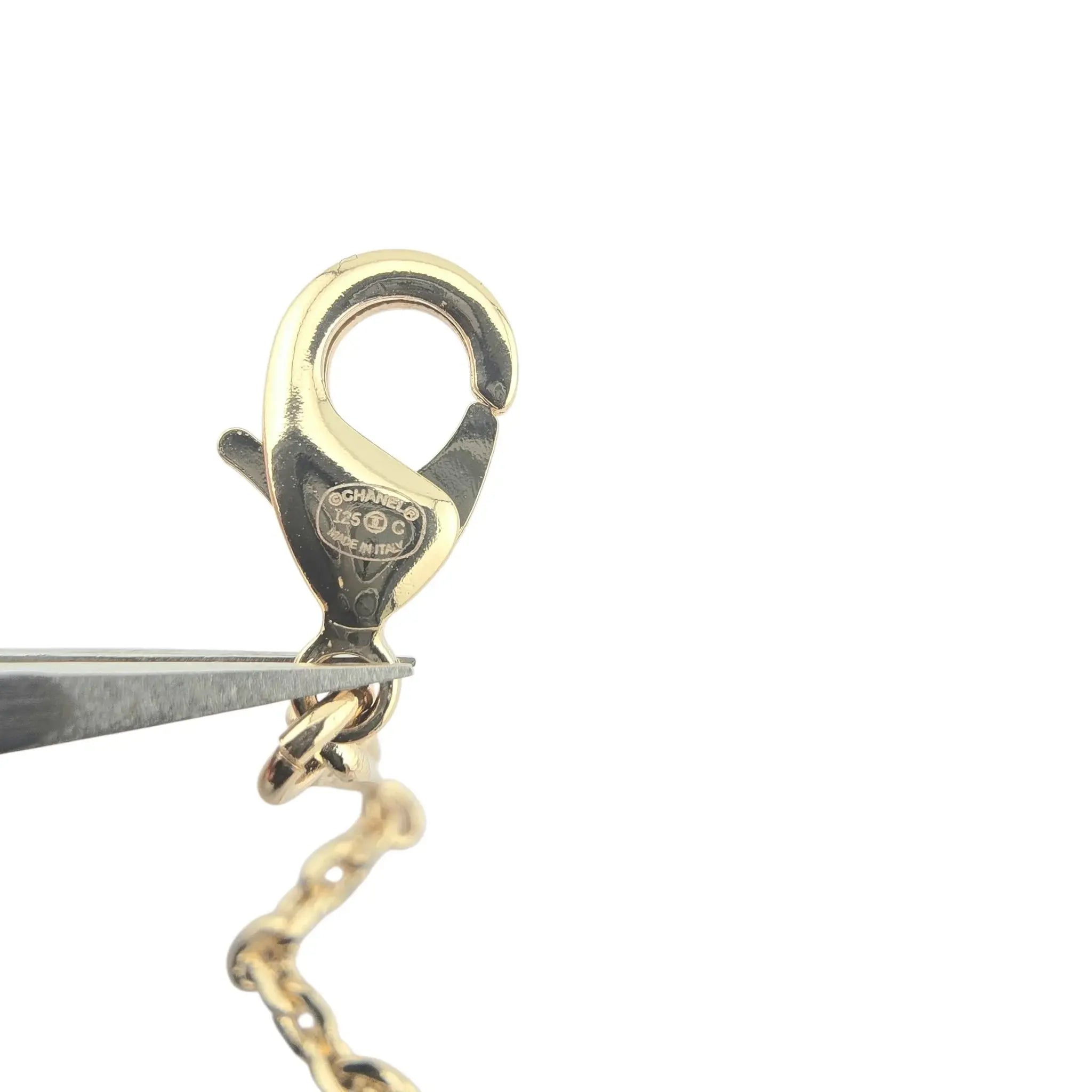 Chanel CC Floral Gold Necklace 2025 CHANEL