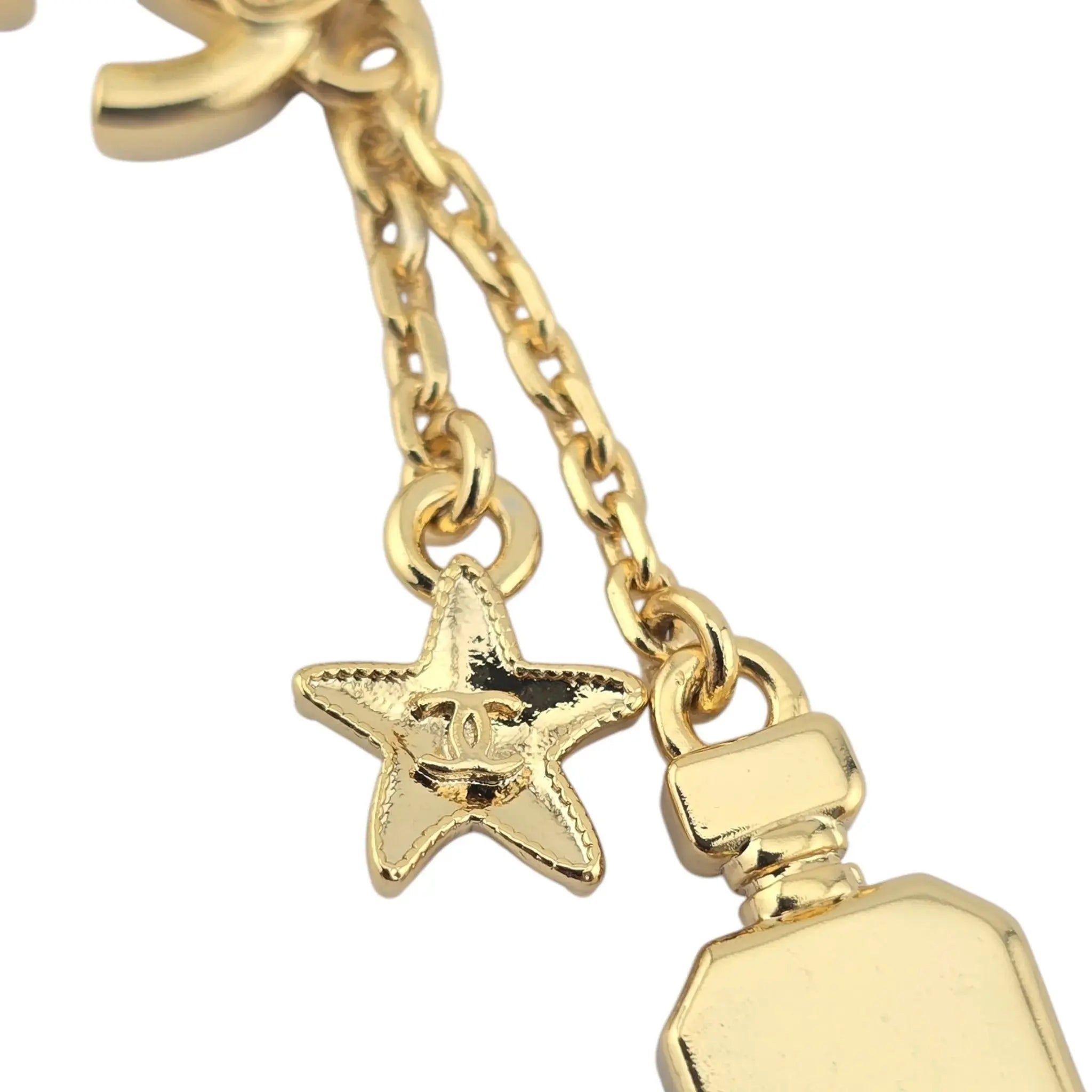 Chanel CC Chain Drop Perfume Star Earrings 2025 CHANEL