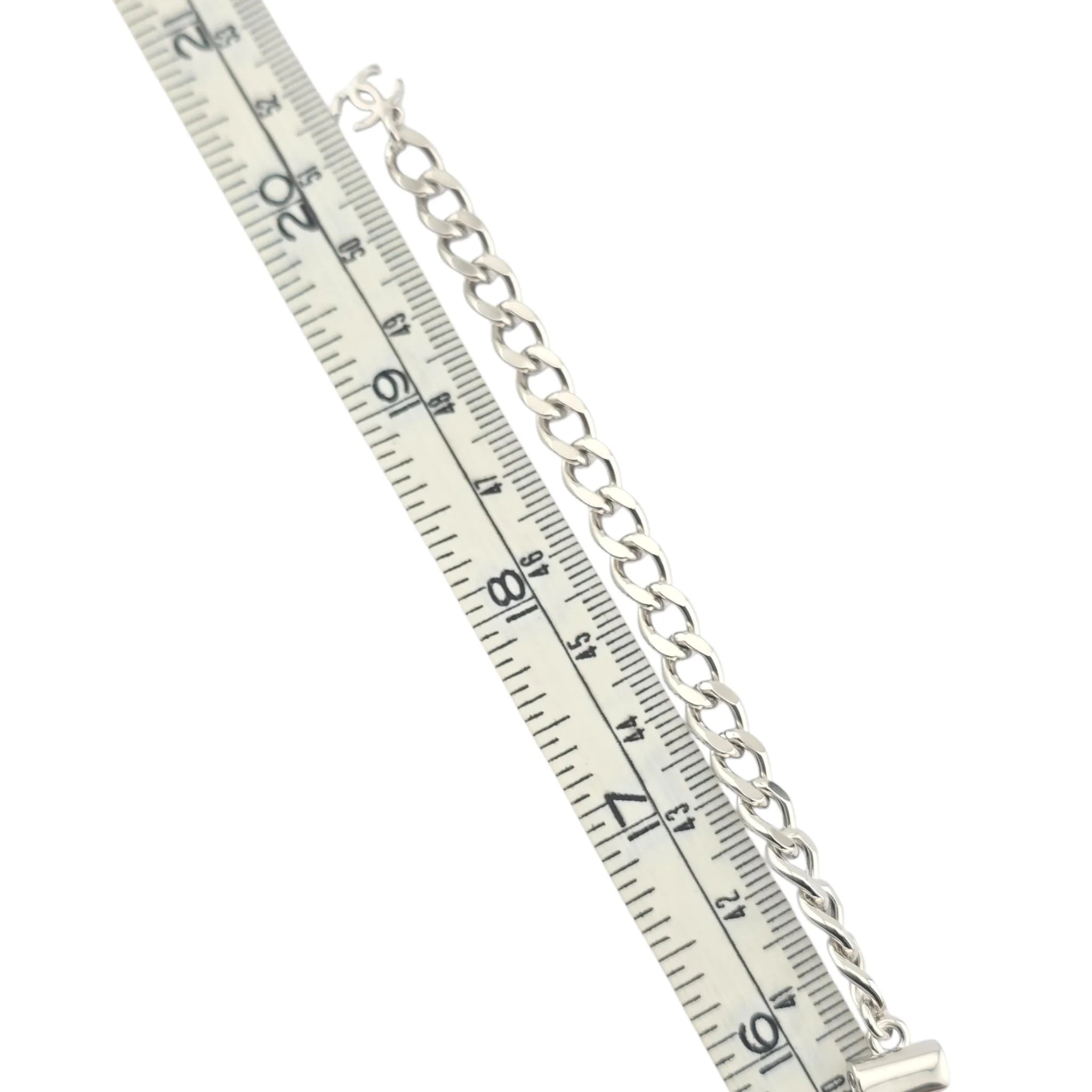 Chanel CC Silver Layer Necklace 2022 CHANEL