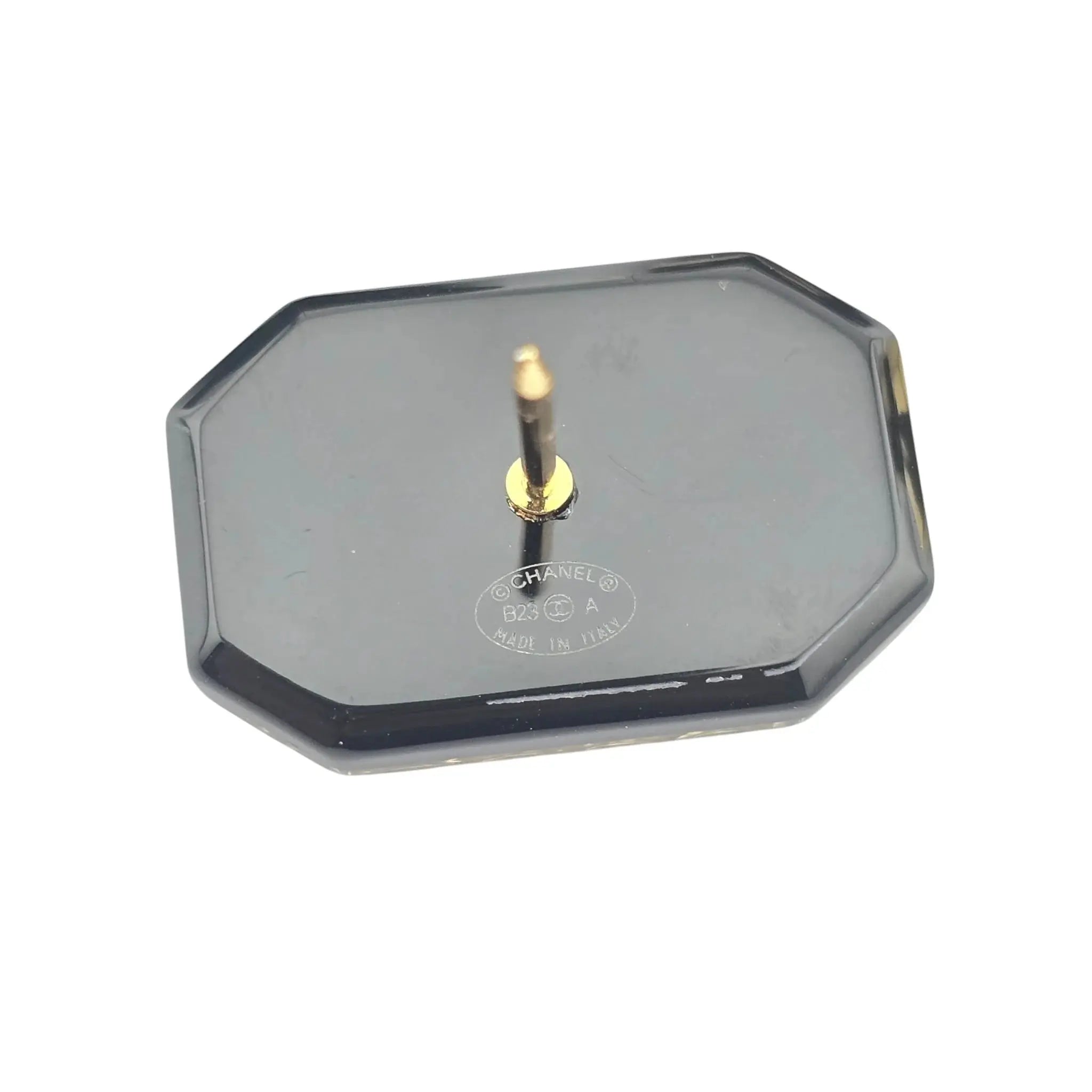 Chanel CC No 5 3 Black Gold Brooch 2023 CHANEL