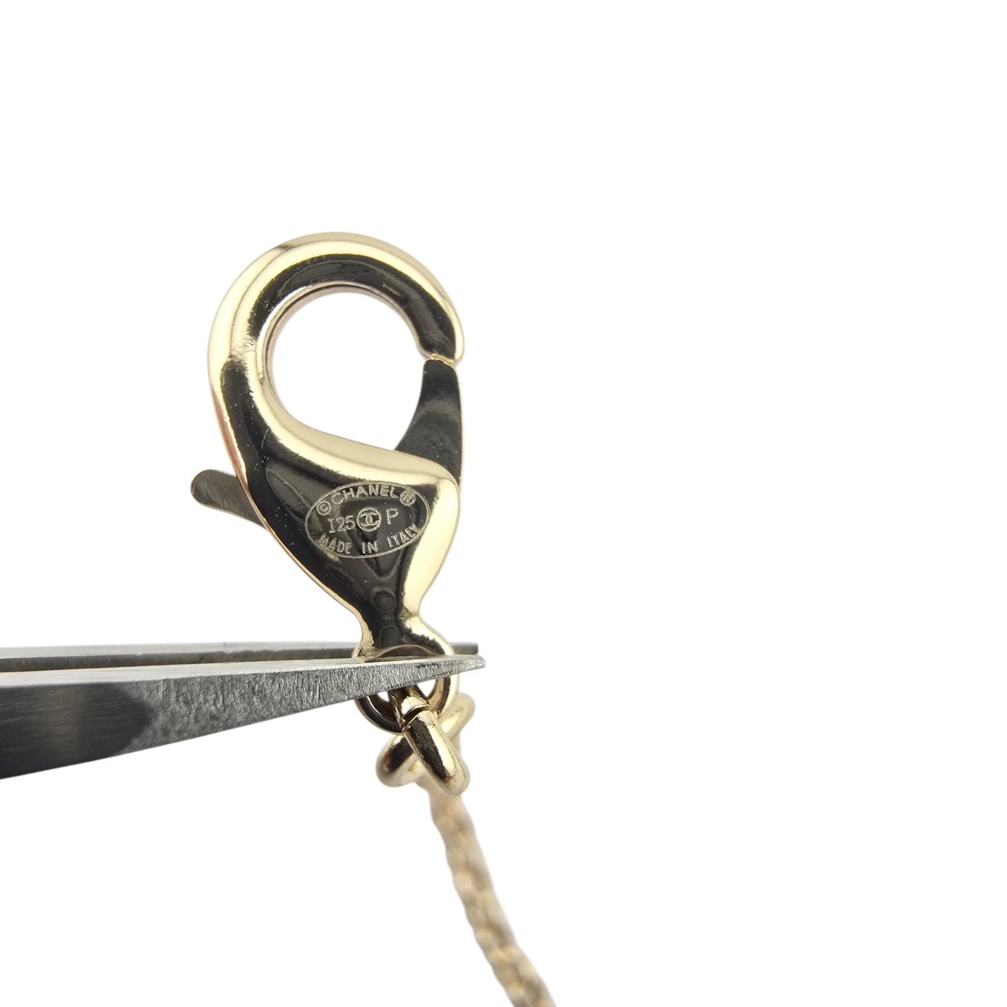 Chanel CC Deer Pendant Gold Necklace 2025 CHANEL