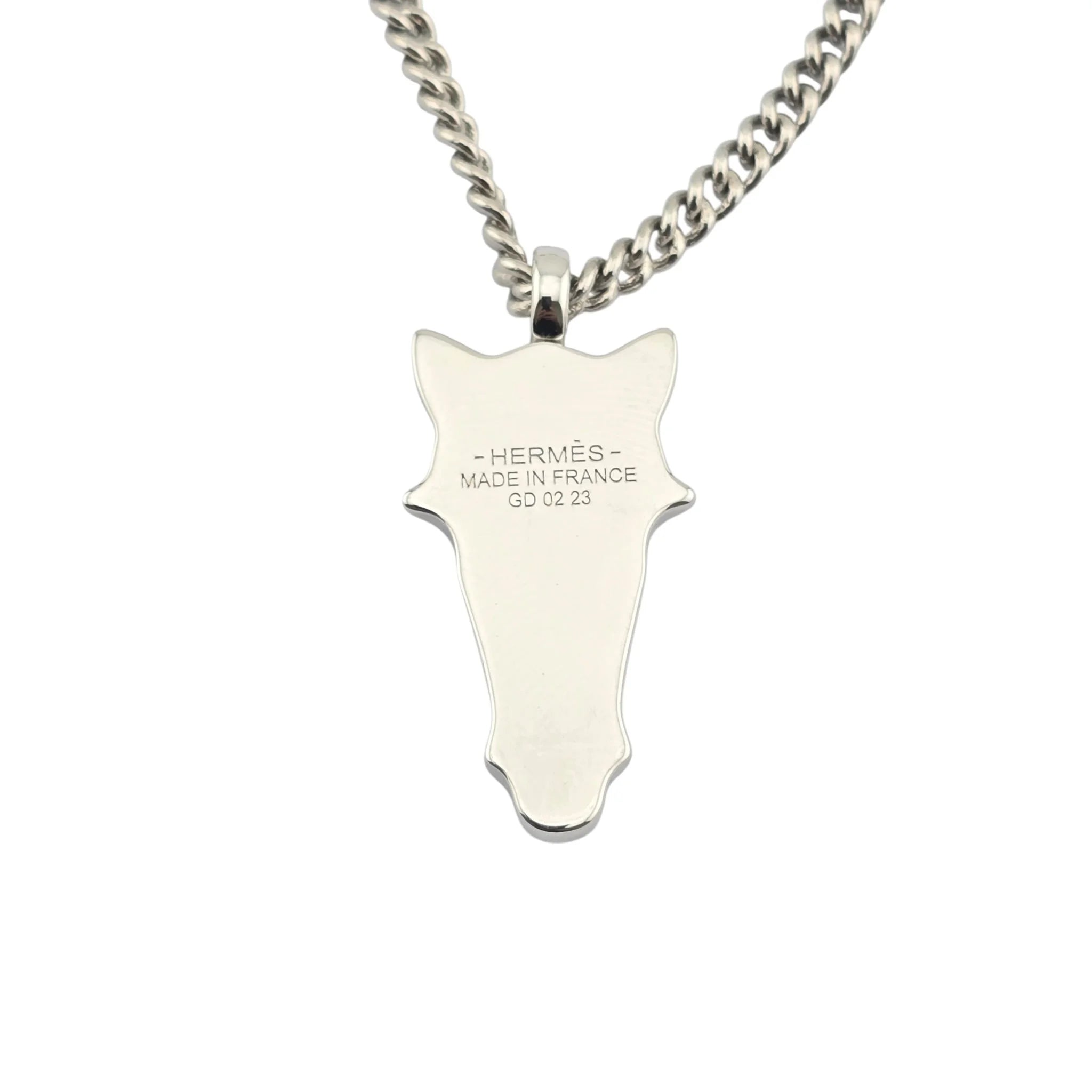 Hermès Destrier Necklace Duo De Gris HERMES