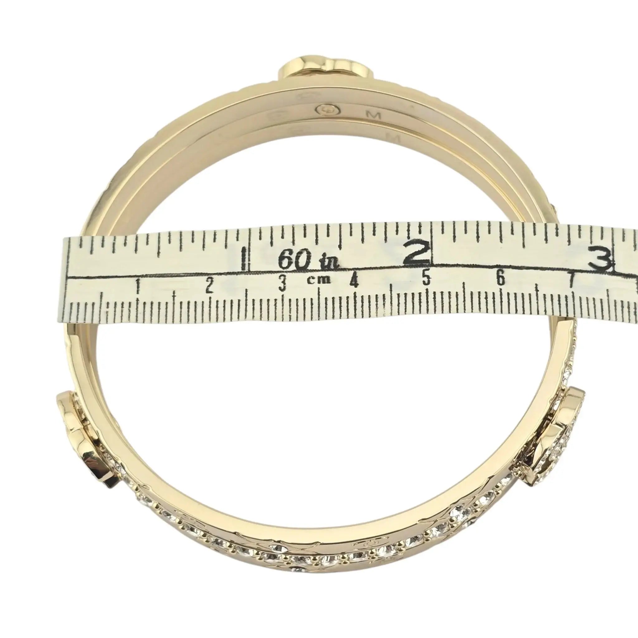 Chanel CC Cuff Bangle Gold Set M 2025 CHANEL