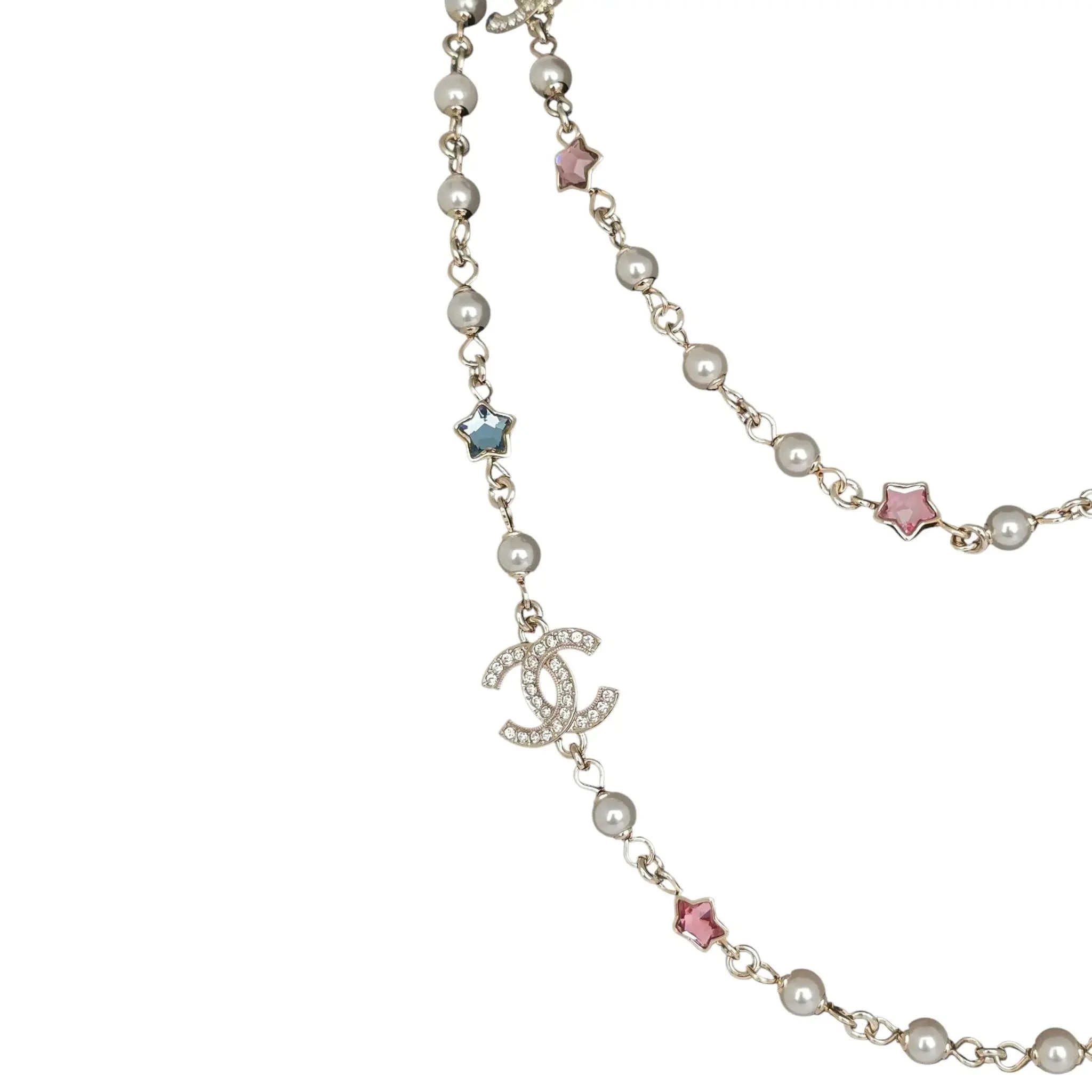 Chanel CC Multicoloured Star Crystal Long Necklace 2025 CHANEL