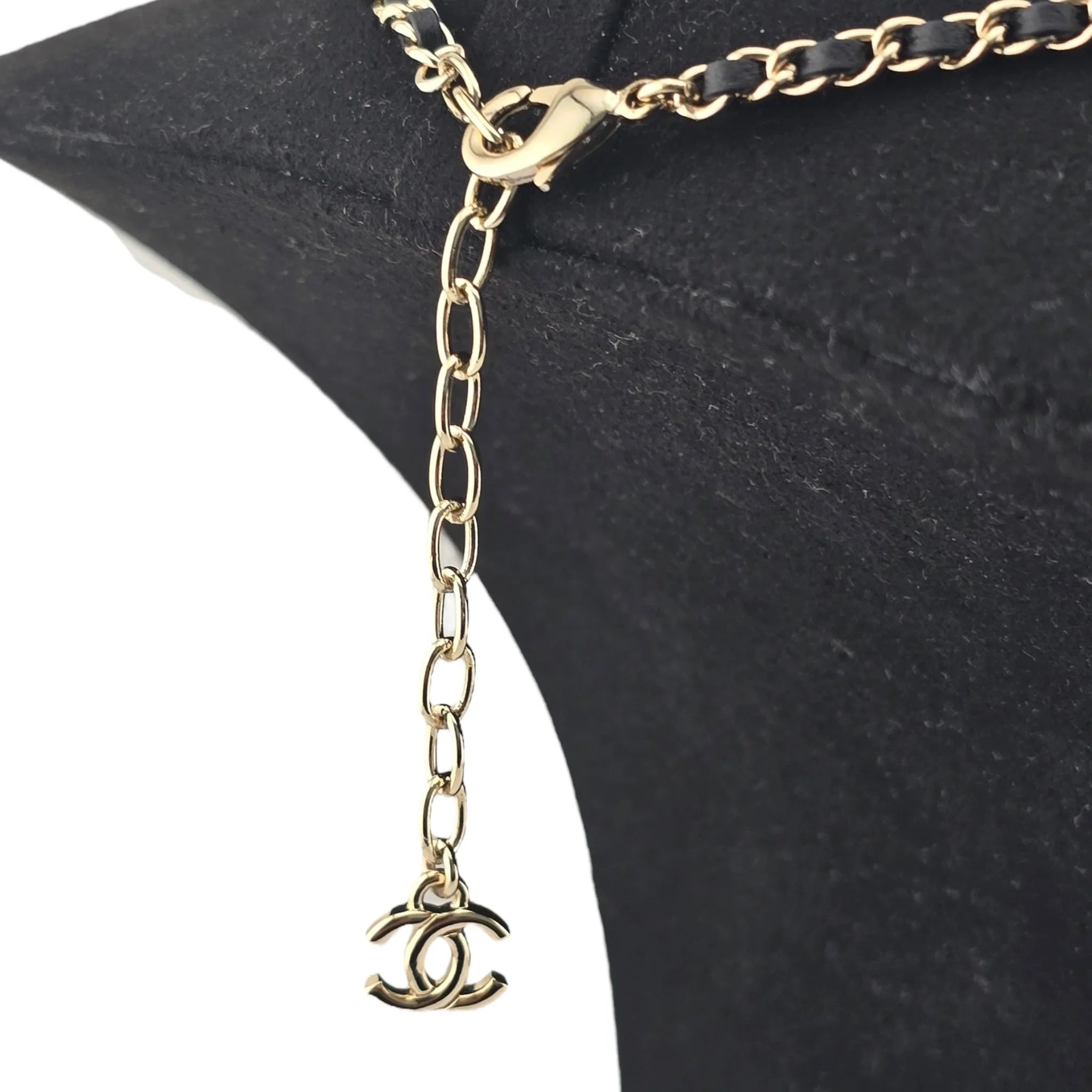 Chanel CC Matelasse White Resin Bag Necklace 2023 CHANEL