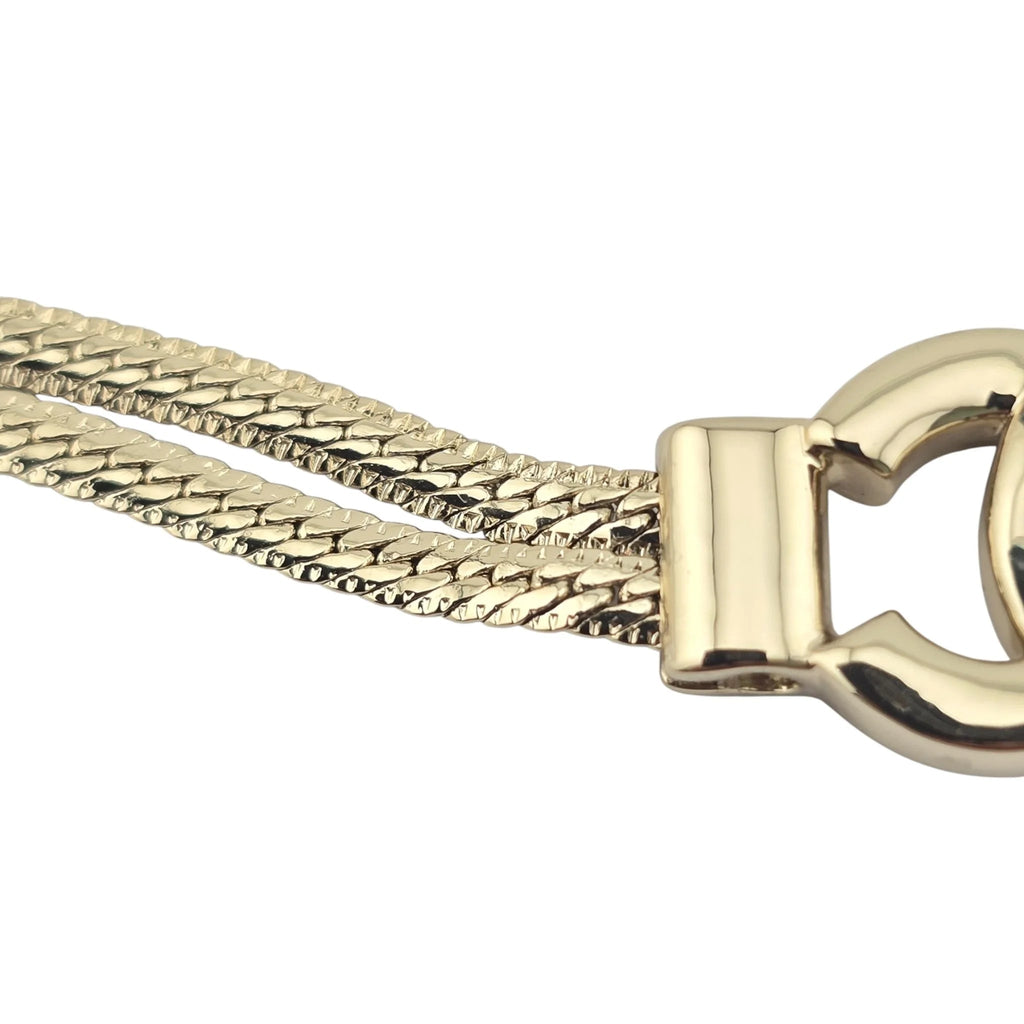 Chanel CC Choker Multi-Strand Gold Necklace 2024 CHANEL