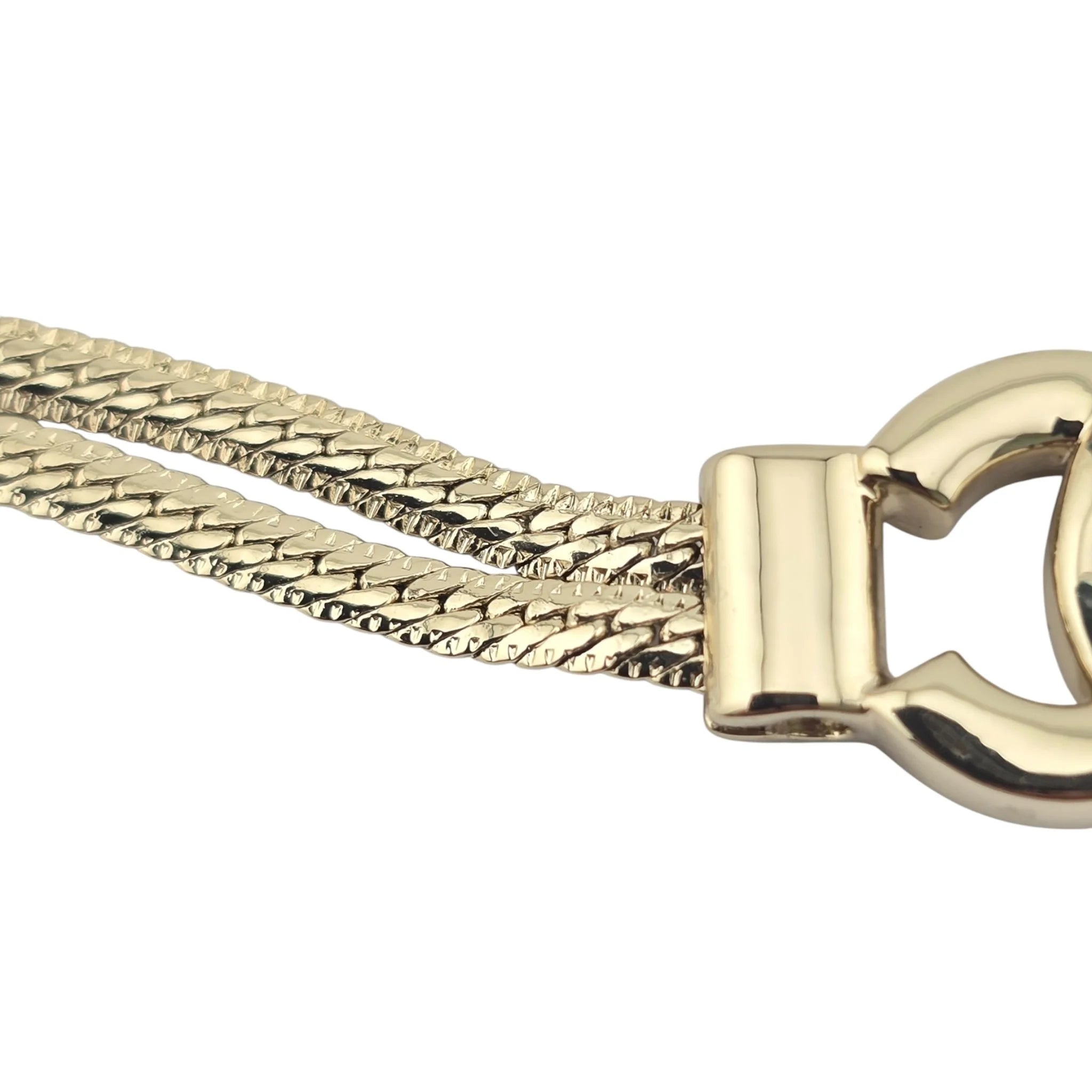 Chanel CC Choker Multi-Strand Gold Necklace 2024 CHANEL