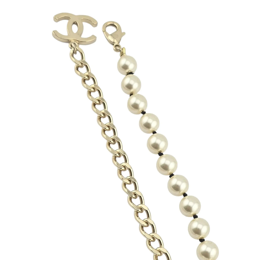 Chanel CC Long Faux Pearl Necklace 2022 CHANEL