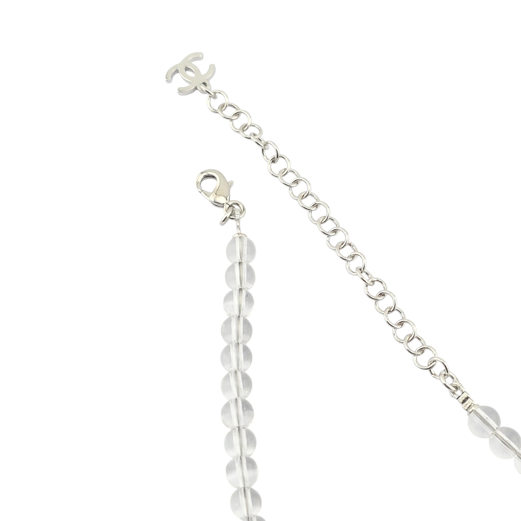 Chanel CC Transparent Pearl Choker Necklace 2025 CHANEL