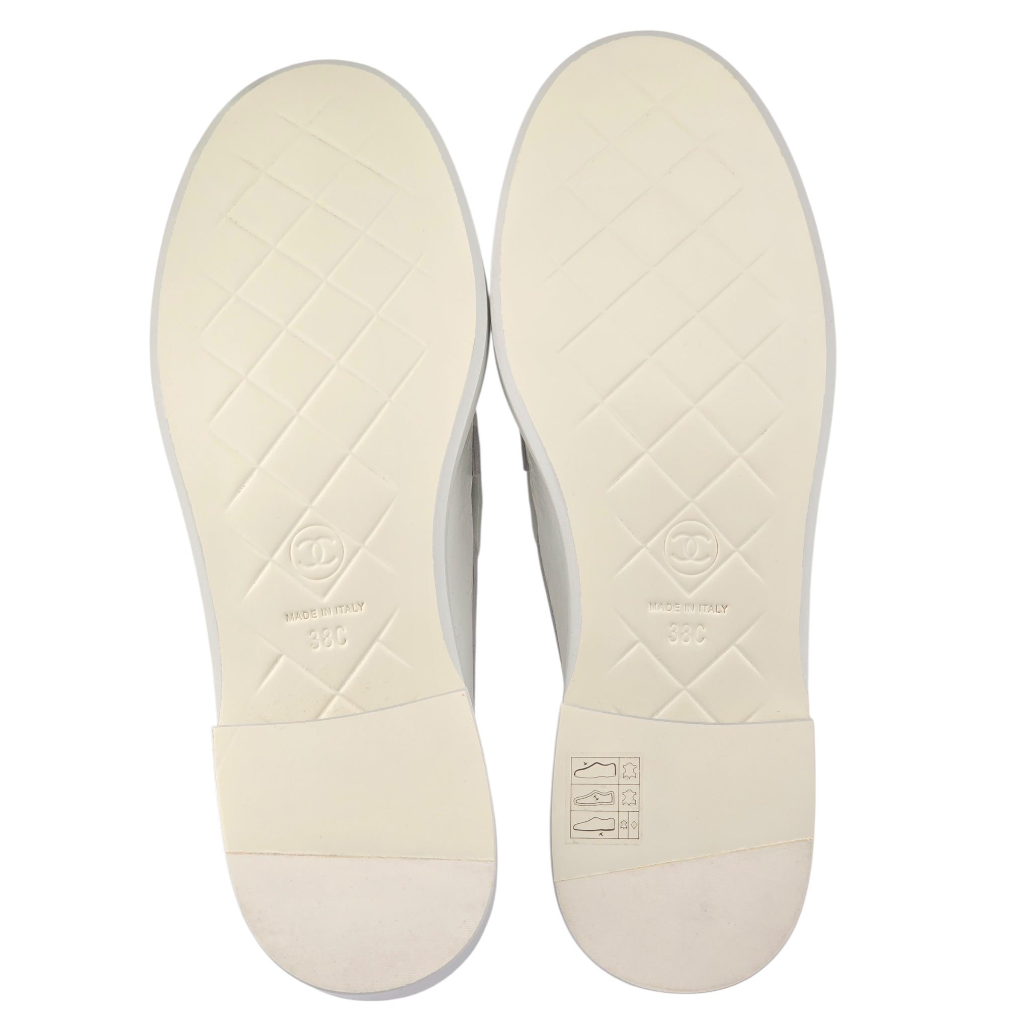 Chanel CC Lambskin Quilted Turnlock Patent Loafers 