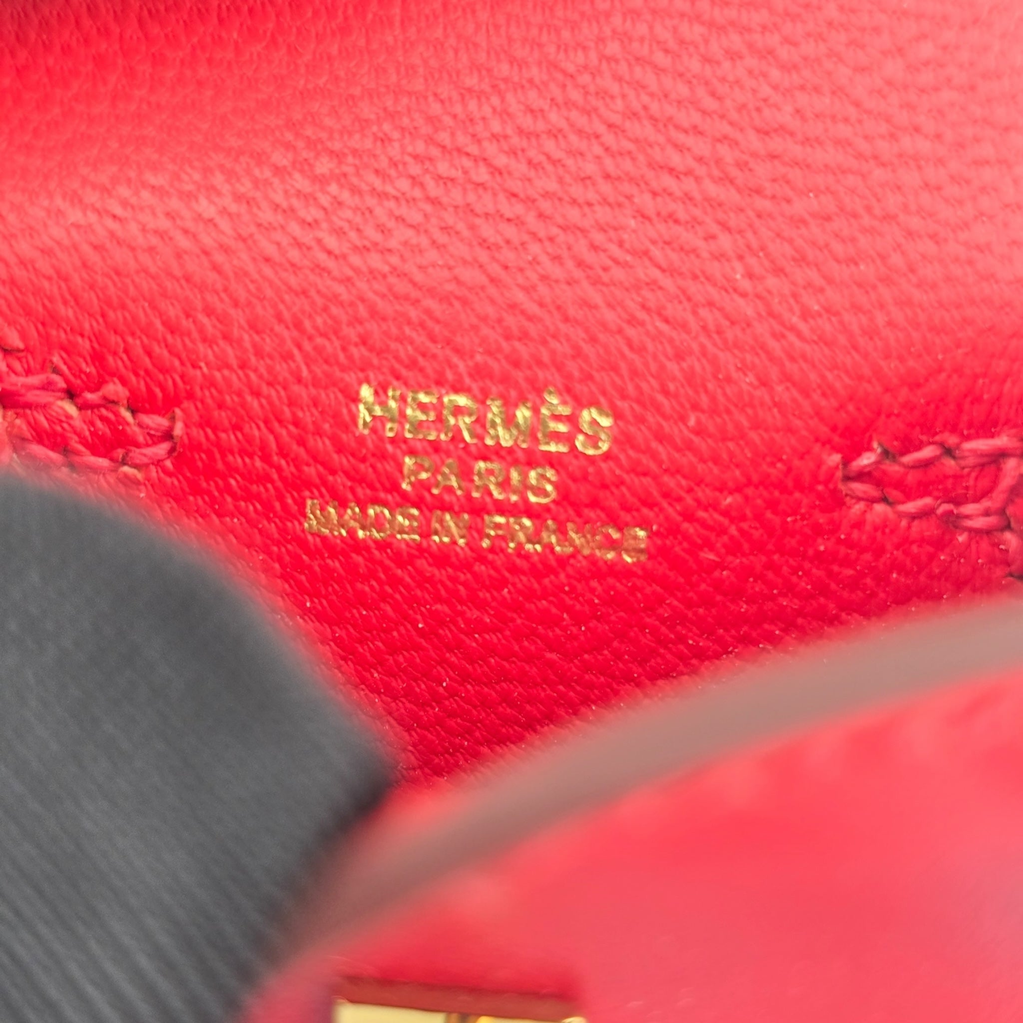 Hermes Quelle Idole Kelly Doll Bag Charm Sanguine