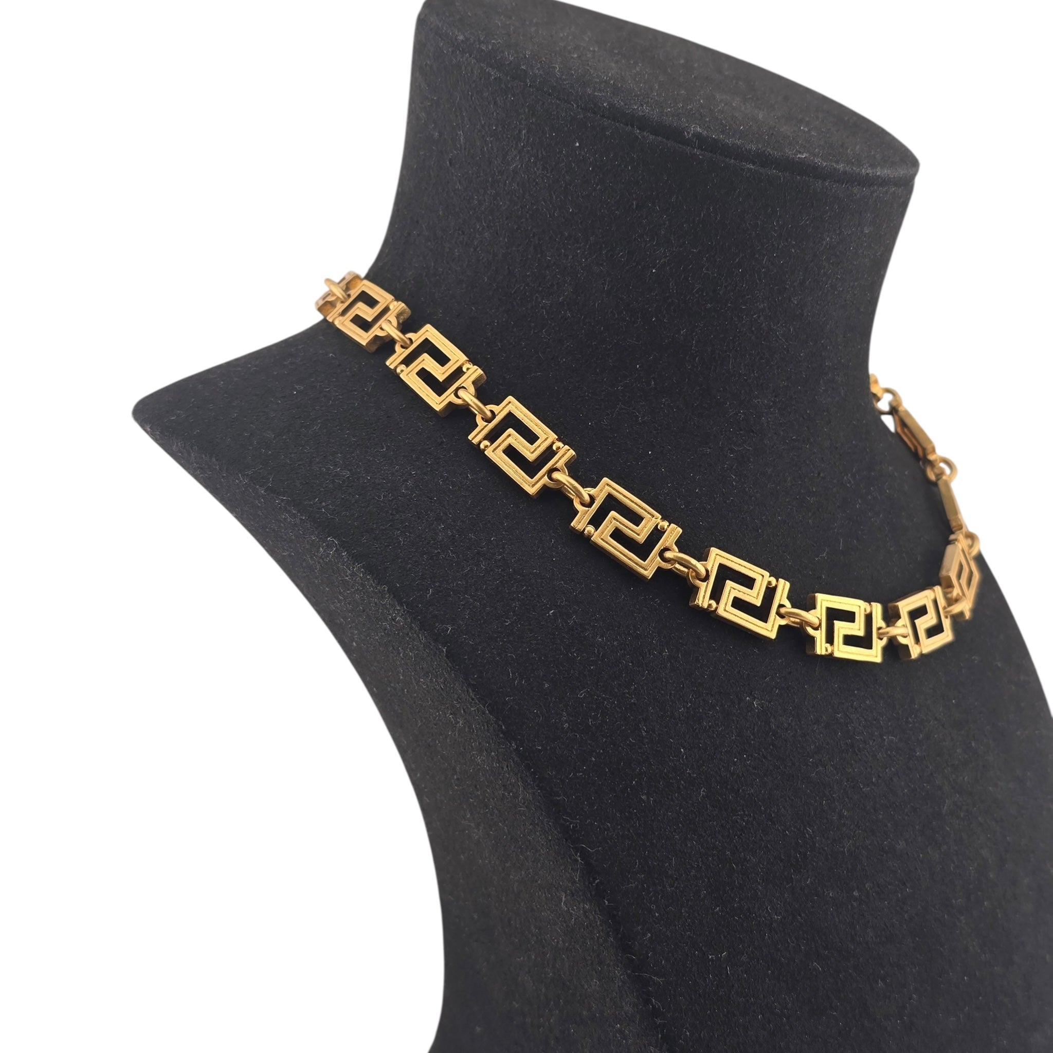 Versace Gold Greca Necklace