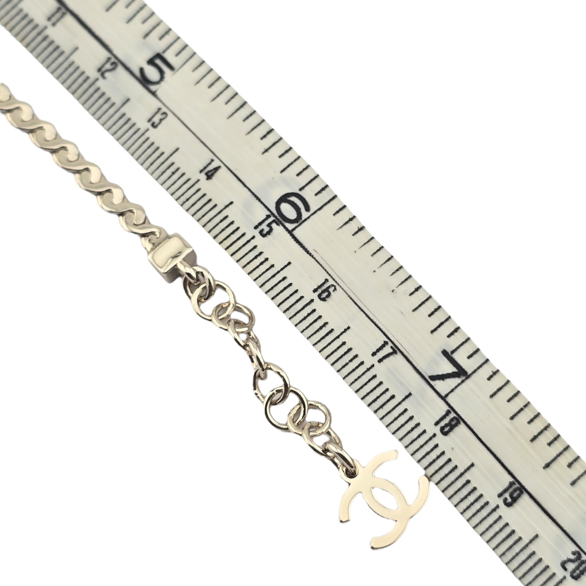 Chanel CC Gold Black Enamel Bracelet 2025