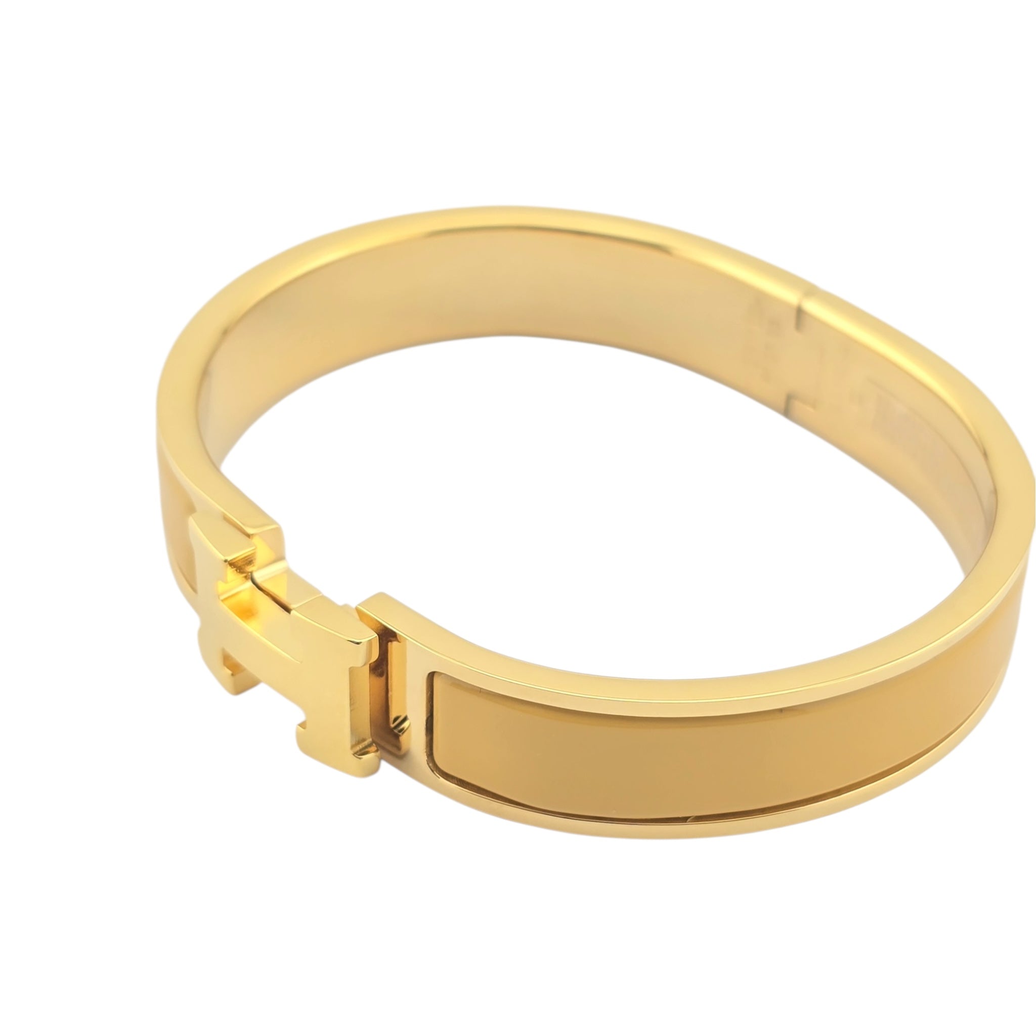 Hermes Clic H Bracelet Yellow Gold GM
