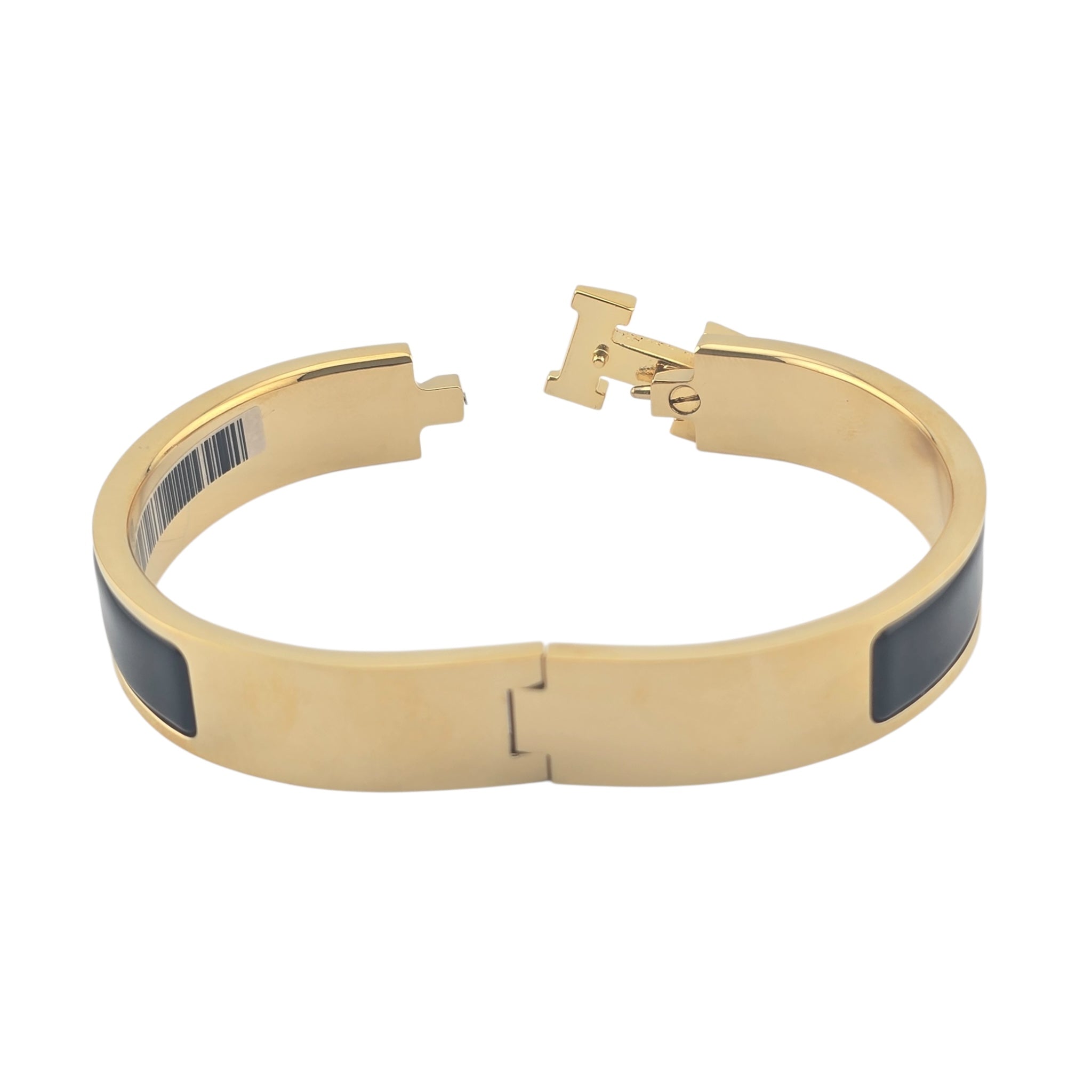 Hermes Clic H Bracelet Black Noir Gold GM