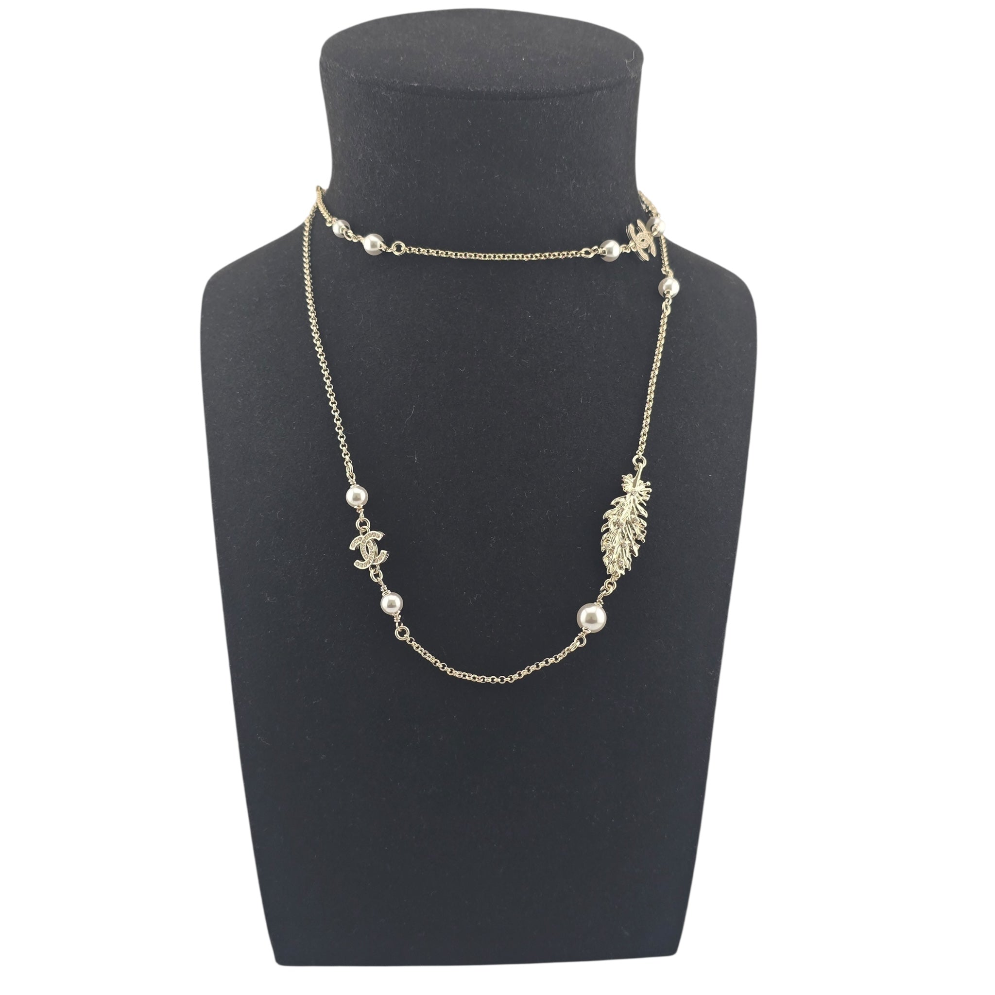 Chanel CC Long Necklace Gold 2025