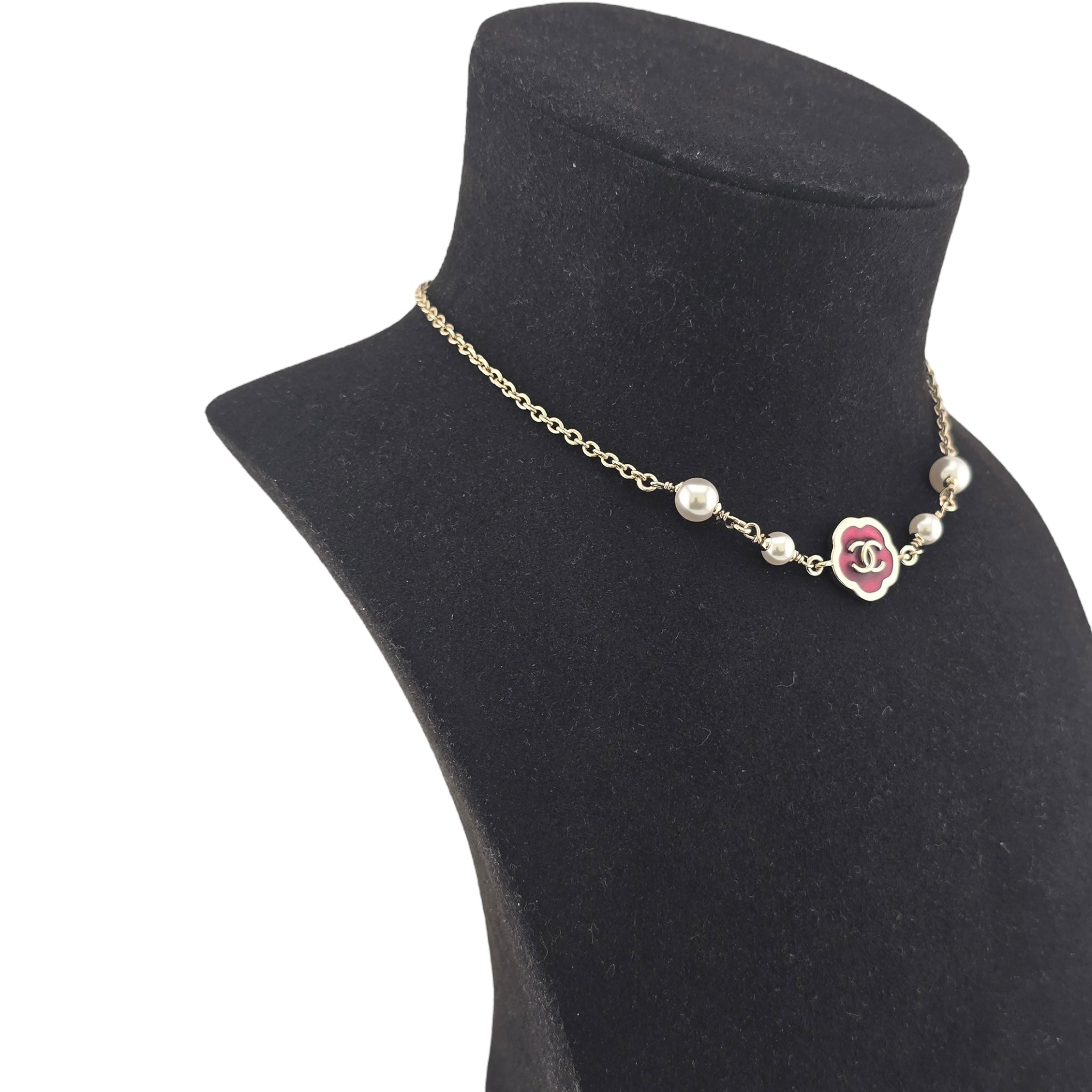 Chanel CC Red Pendant Necklace 2025