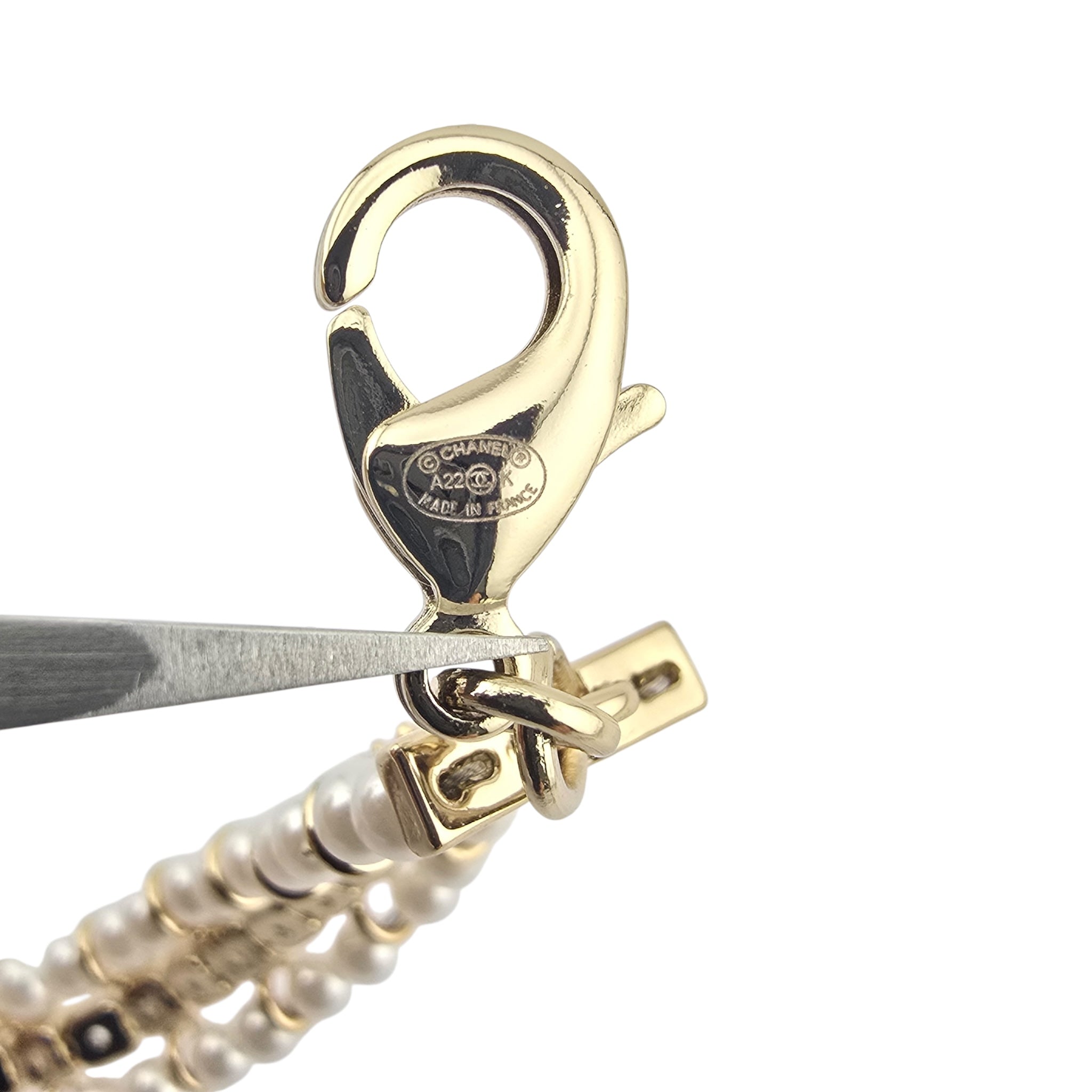 Chanel CC Faux Pearl Crystal Choker 2022