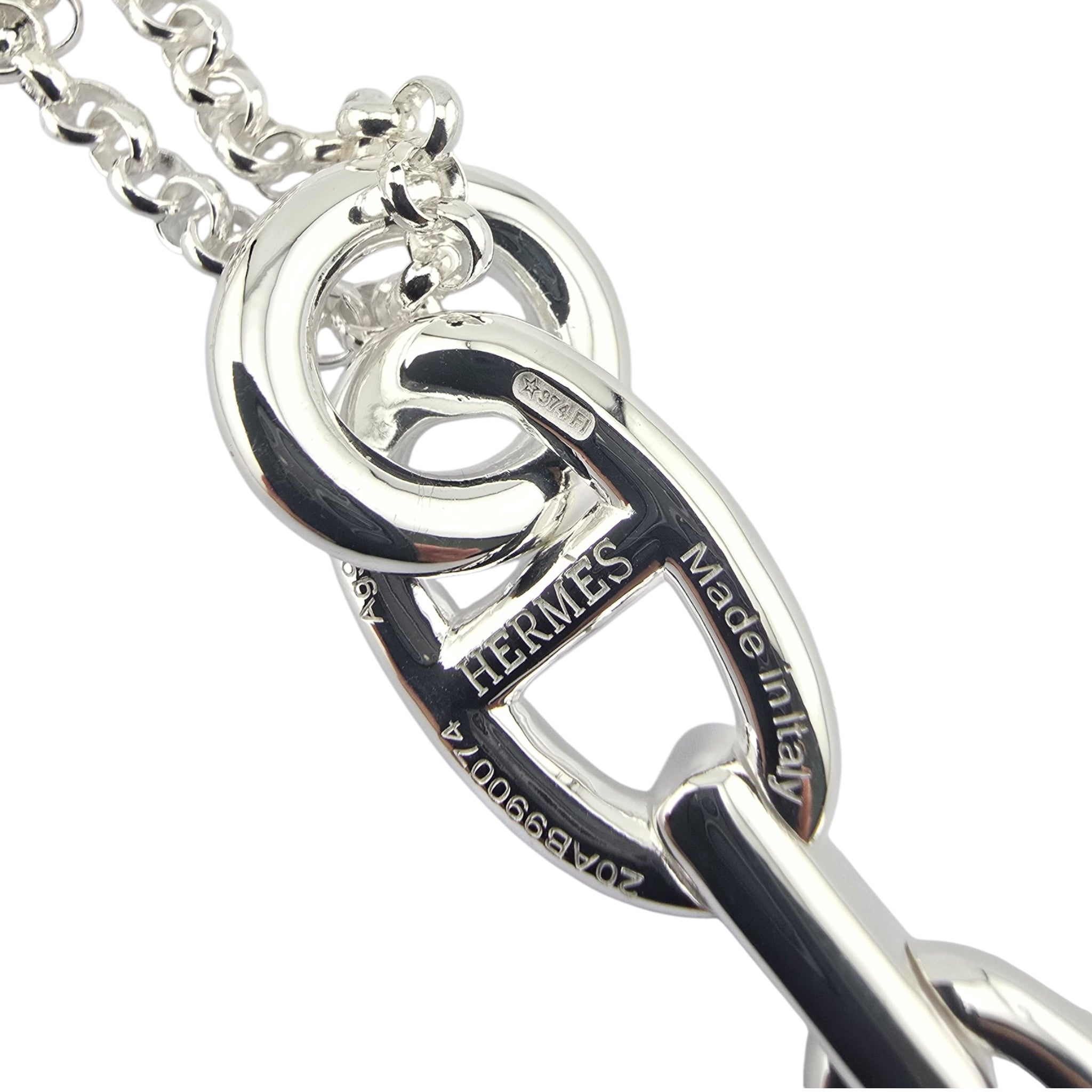 Hermes Chaine d'Ancre Enchainee Pendant Large Model