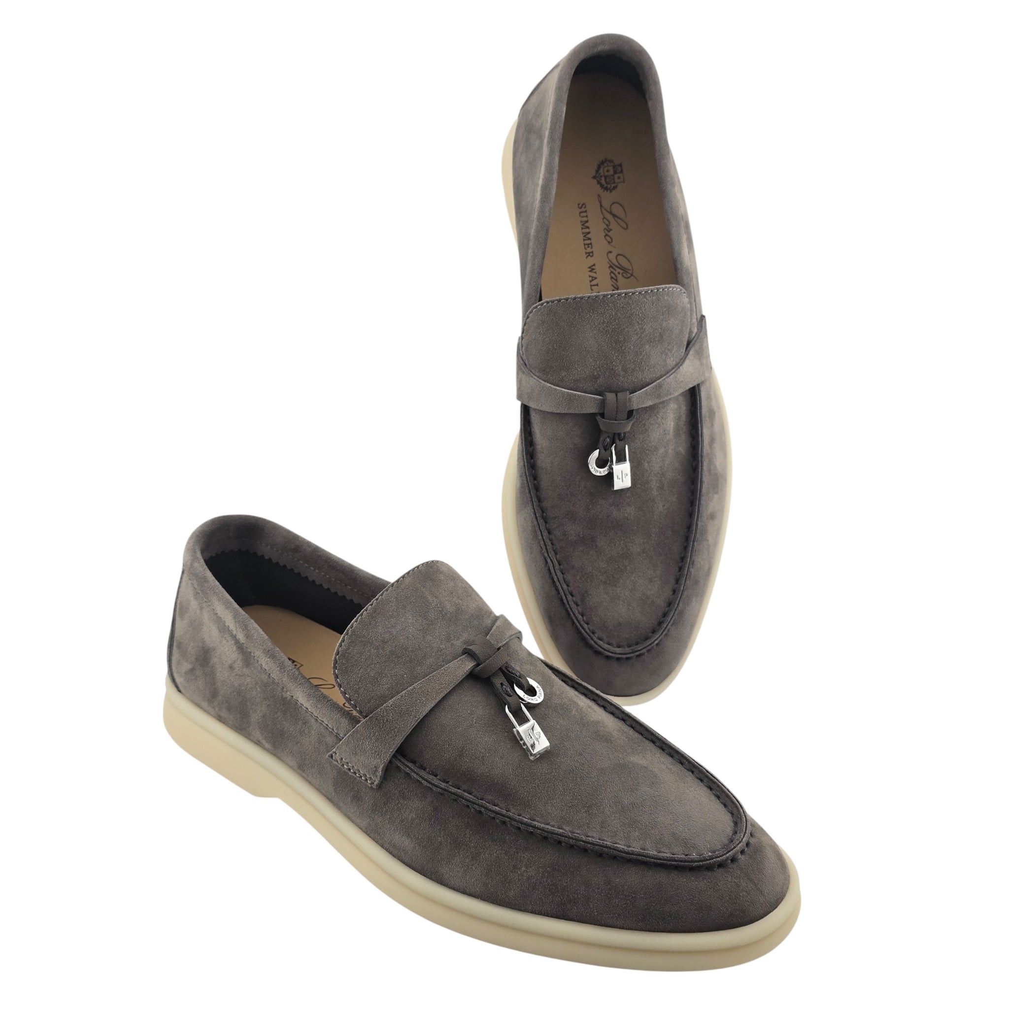 Loro Piana Summer Charms Walk Loafer - Rain Drops - 38