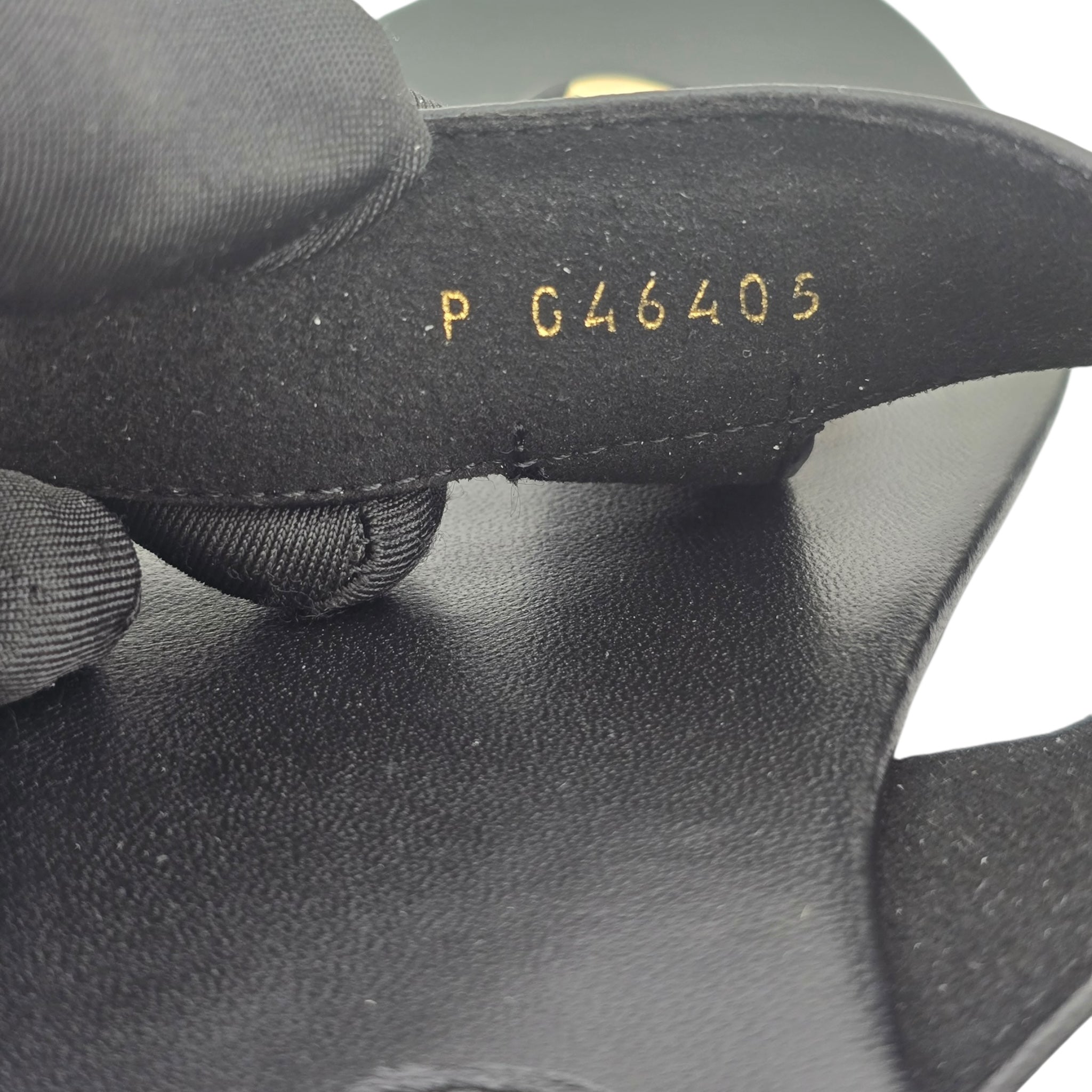 Chanel CC Black Turnlock Sandals - 39