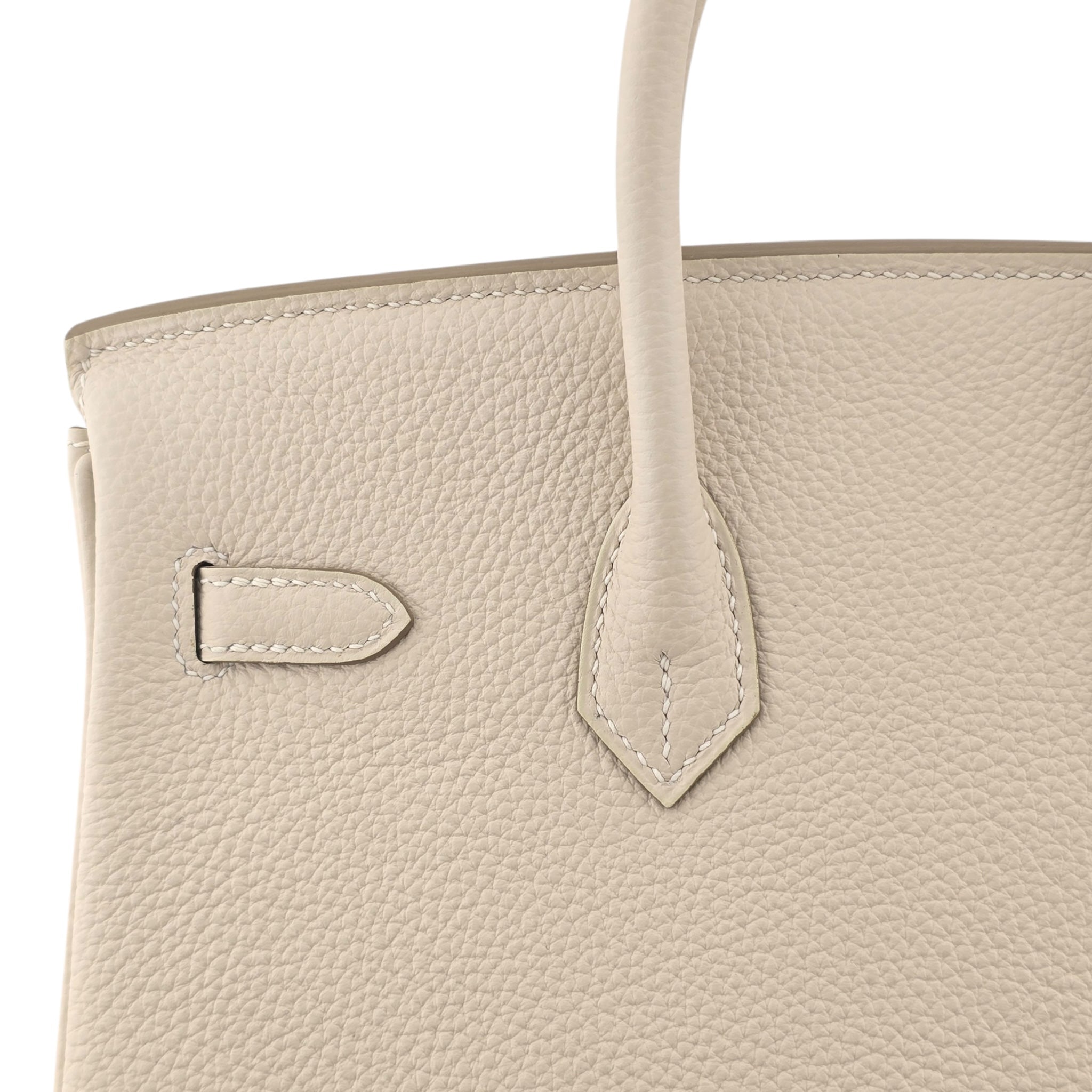 Hermes Birkin 25 Craie Togo GHW Bag