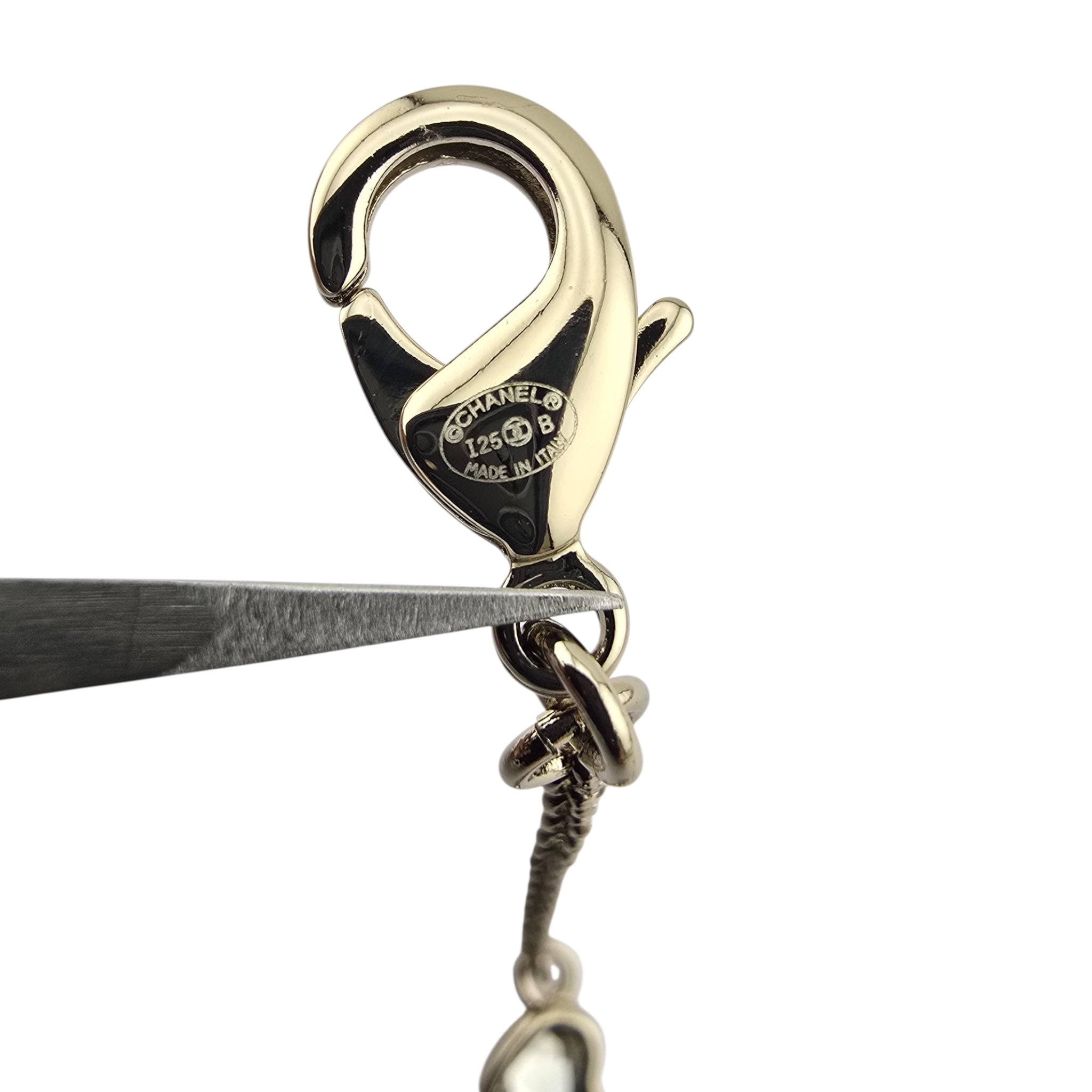 Chanel CC Gold Heart Crystal Bracelet 2025