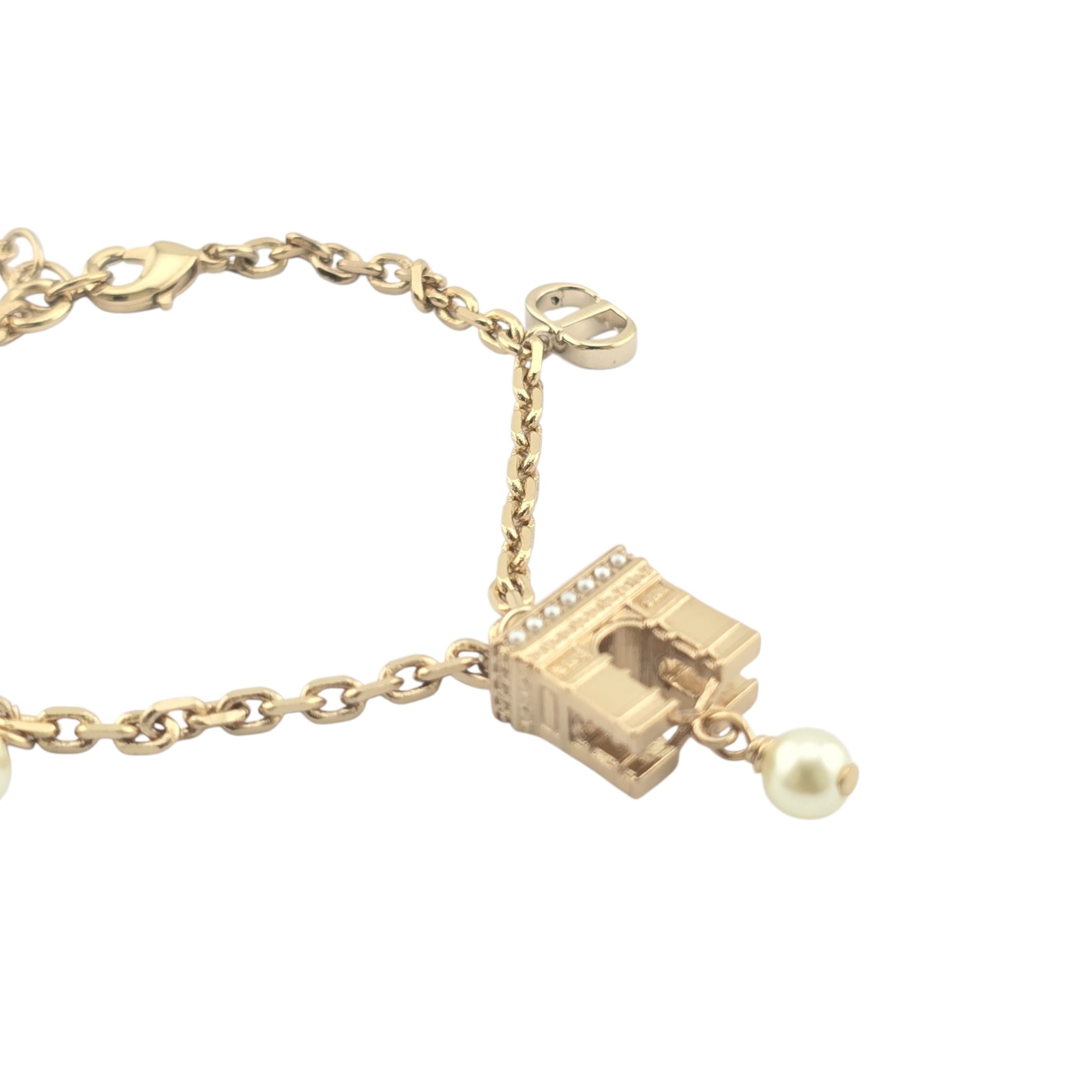 Christian Dior CD Plan De Paris Gold Bracelet