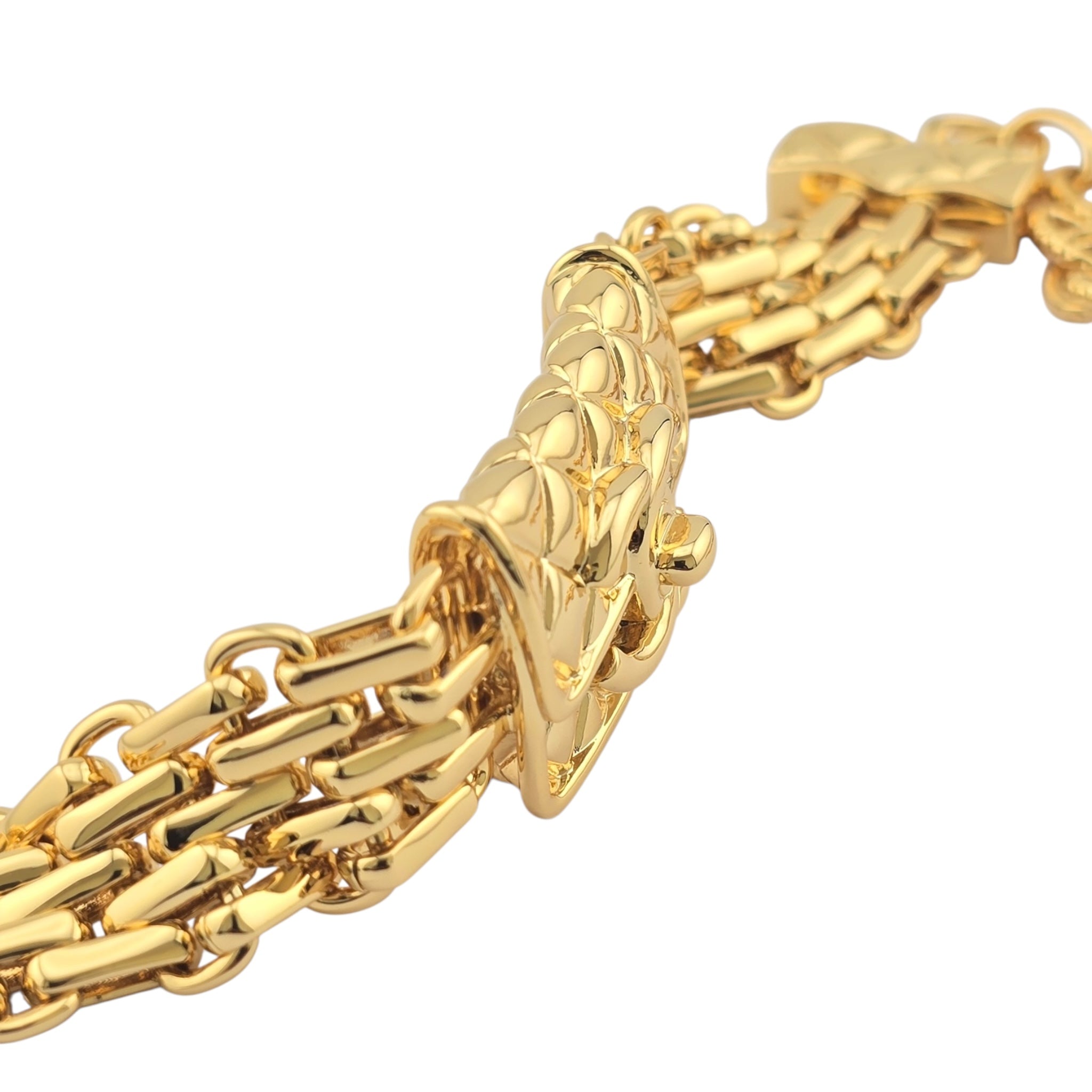 Chanel Metal CC Chain Flap Bag Bracelet Gold B23