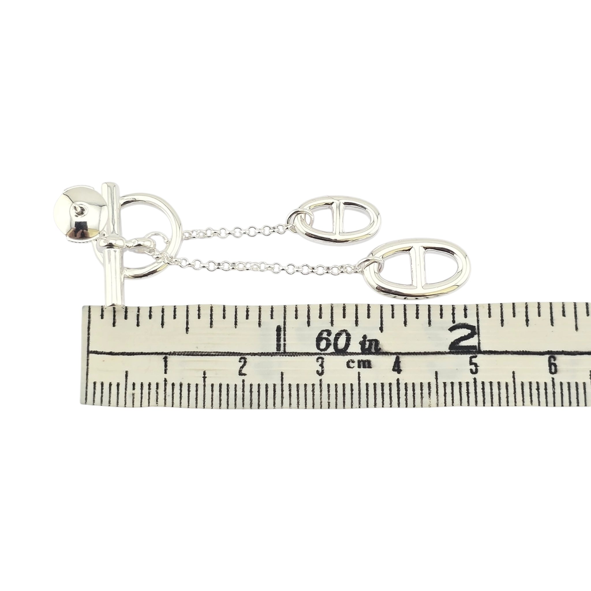 Hermes Farandole Sterling Silver Medium Earrings