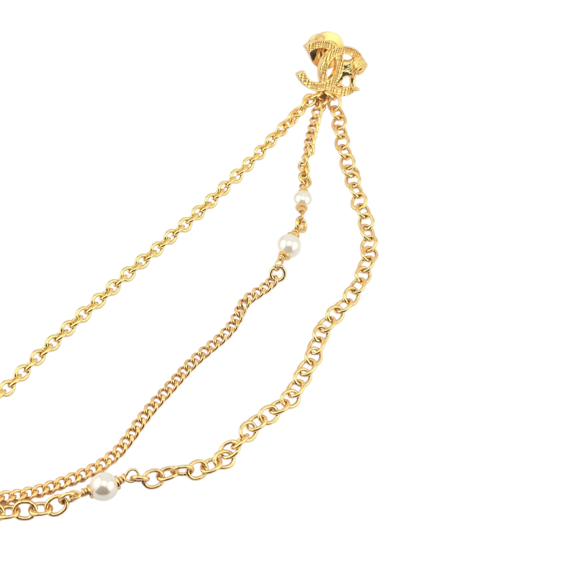 Chanel Gold Lion Chain Brooch 2022 CHANEL