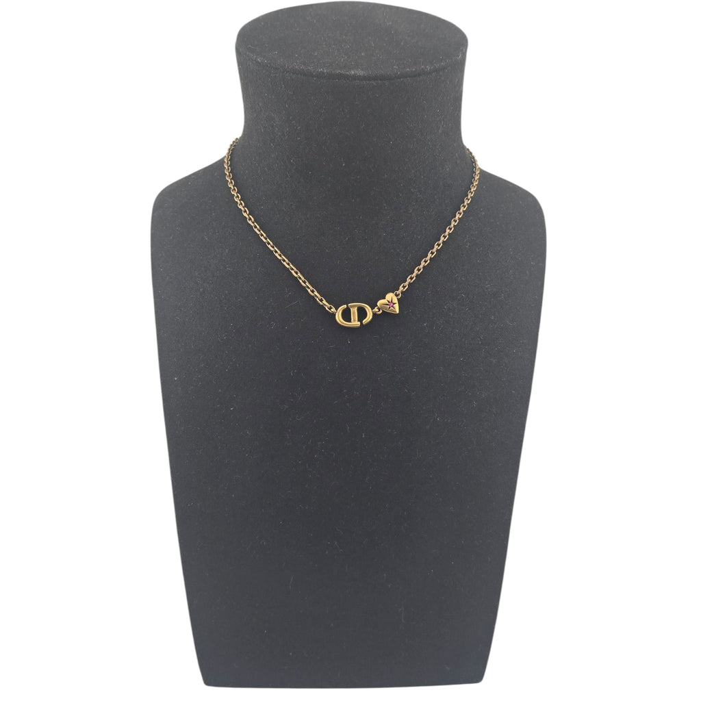 Christian Dior Lucky Charms Heart Necklace DIOR