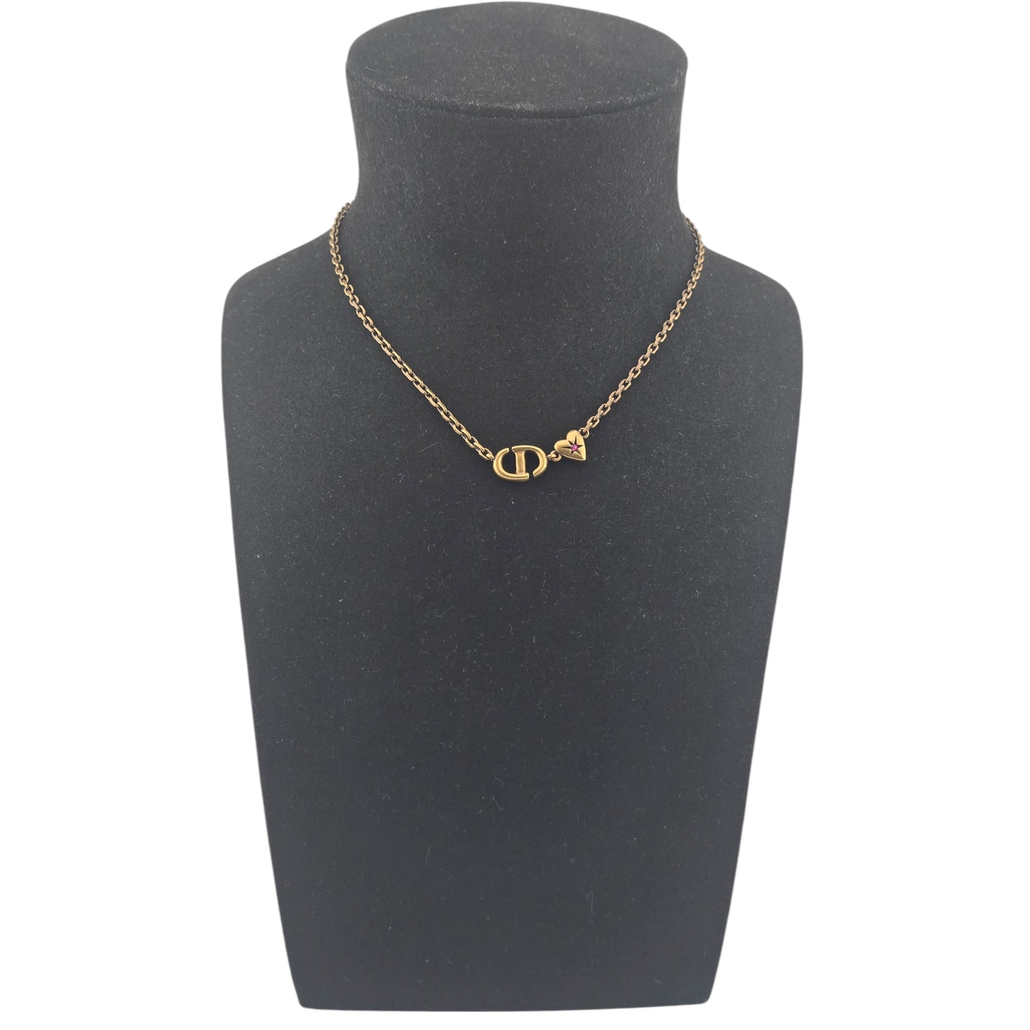 Christian Dior Lucky Charms Heart Necklace DIOR